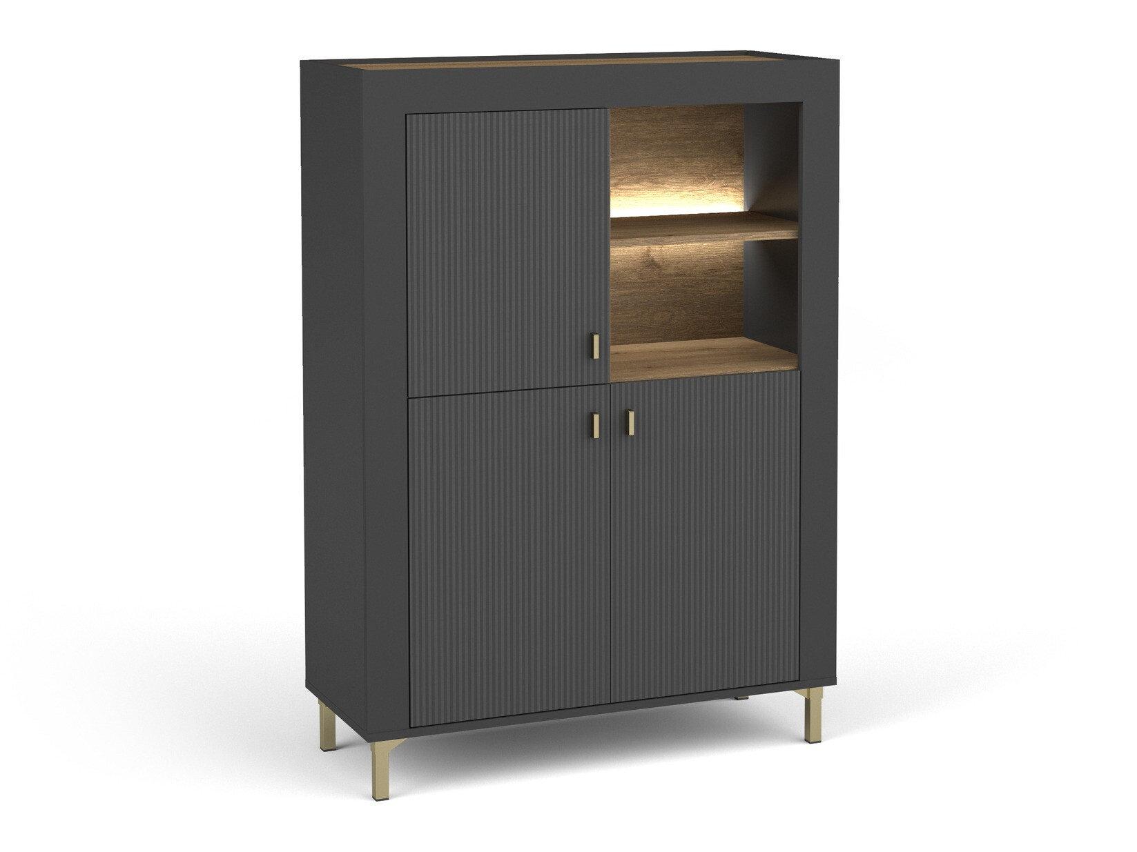 Boekenkast Mormavu 105 (Matzwart)