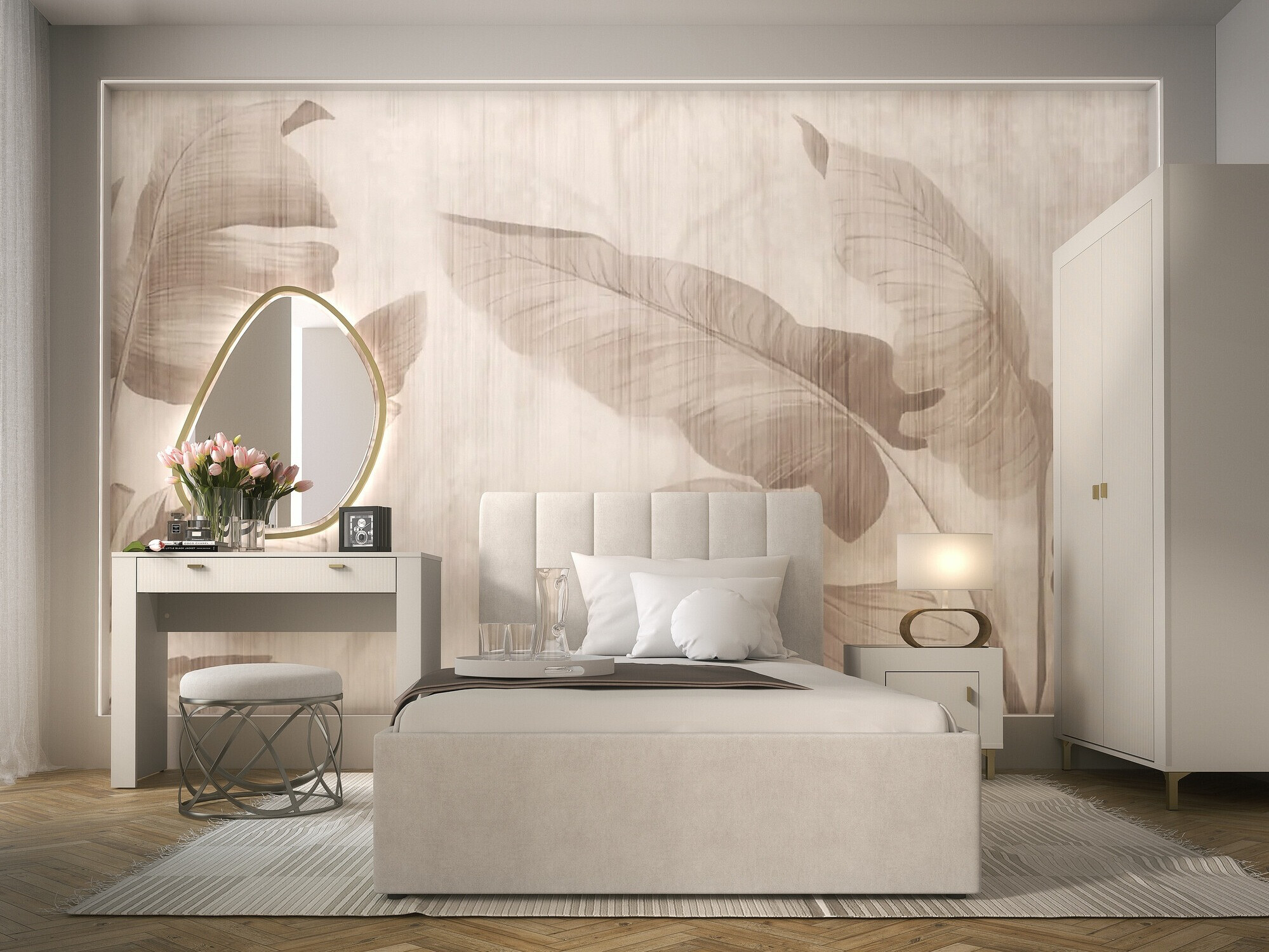Slaapkamerset Mormavu 112 (Kasjmier + Beige)