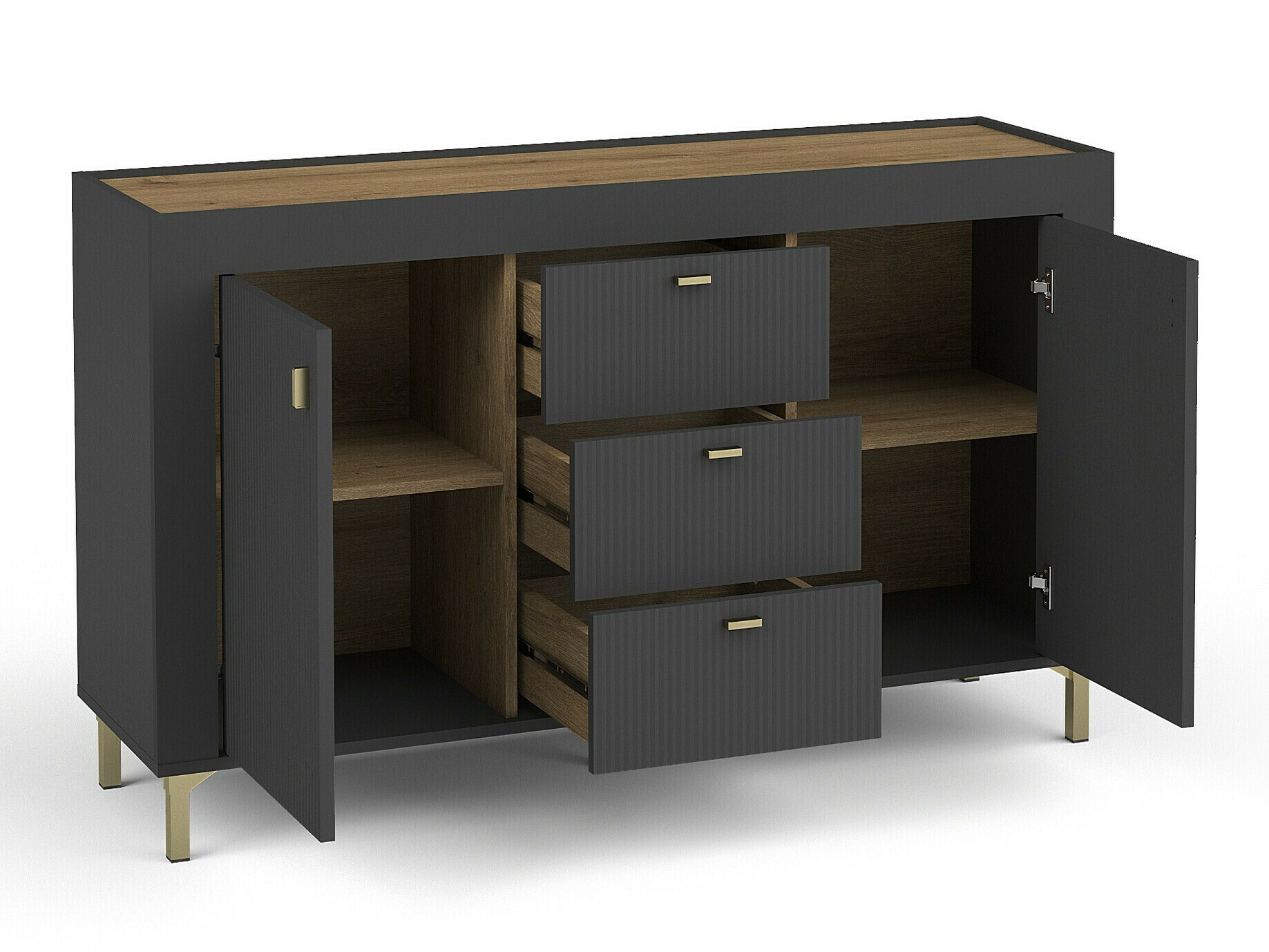 Woonkamerset Mormavu 114 (Matzwart)