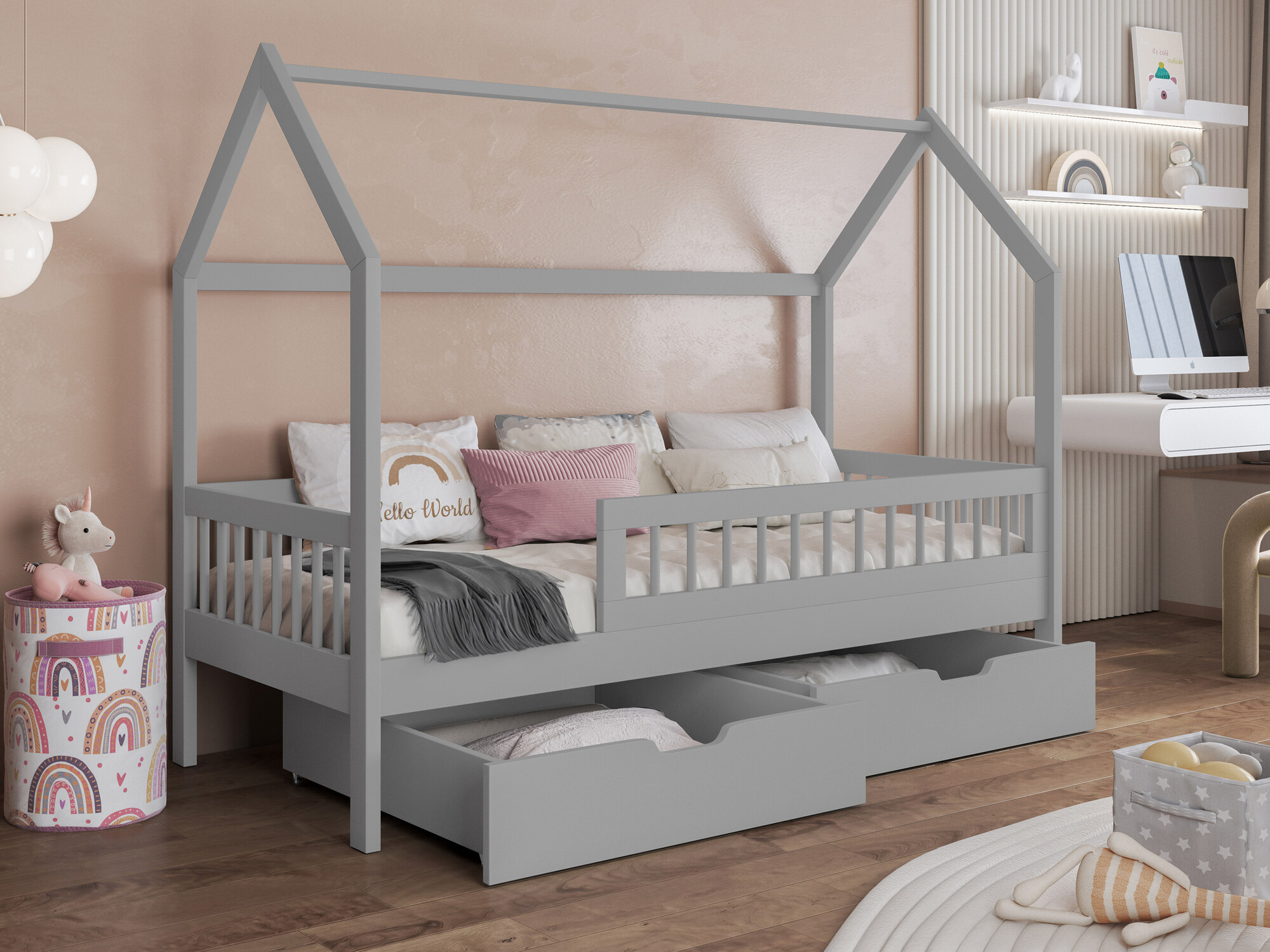 Bed Henderson 167 (Grijs)