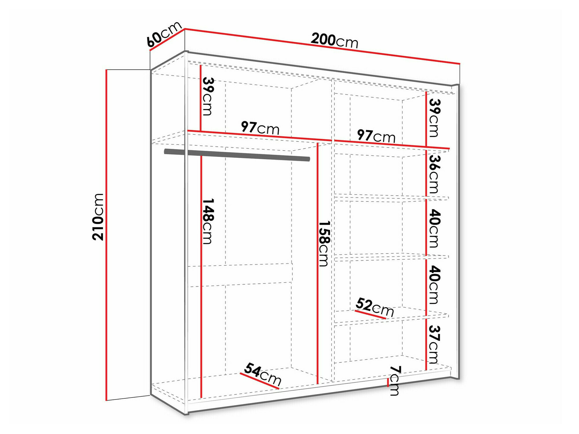 Kledingkast Comfivo 363