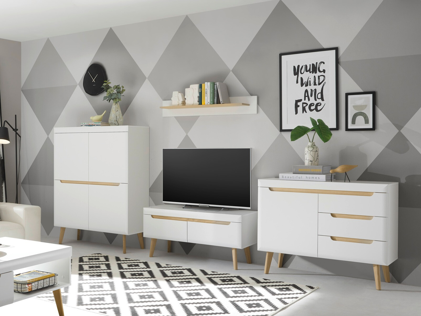 Ladekast Vircava 104 (Wit)