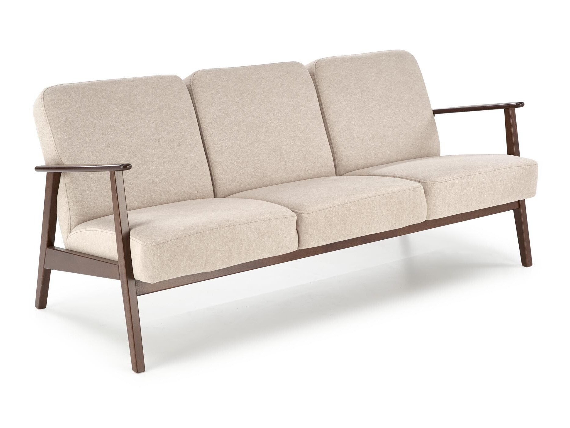 Bank Houston 2117 (Beige + Notenhout)