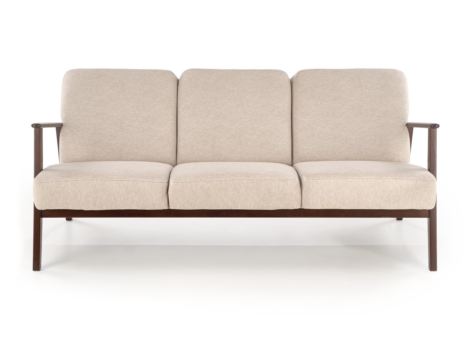 Bank Houston 2117 (Beige + Notenhout)