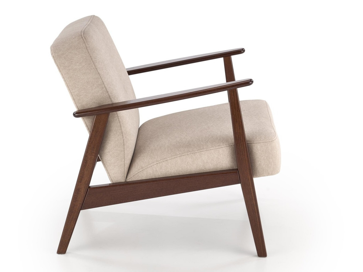 Fauteuil Houston 2116 (Beige + Notenhout)