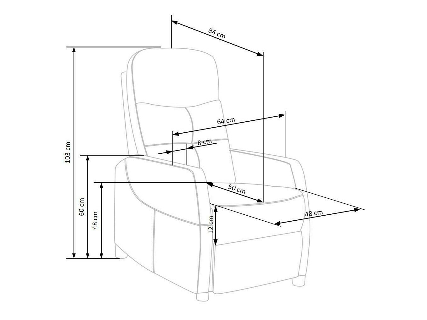 Relaxfauteuil Houston 992 (Beige)