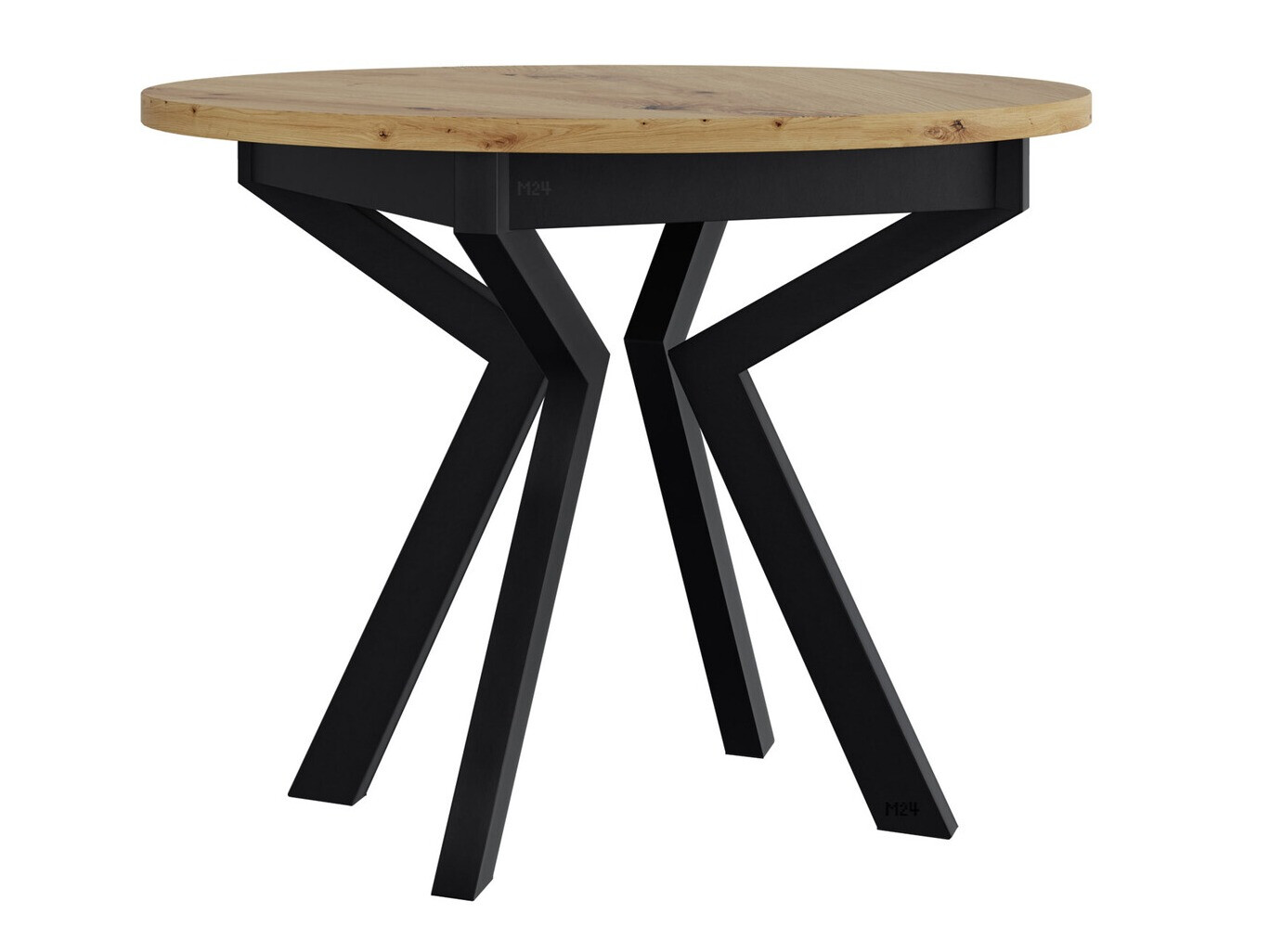 Tafel Victorville 368 (Artisan eiken + Zwart)