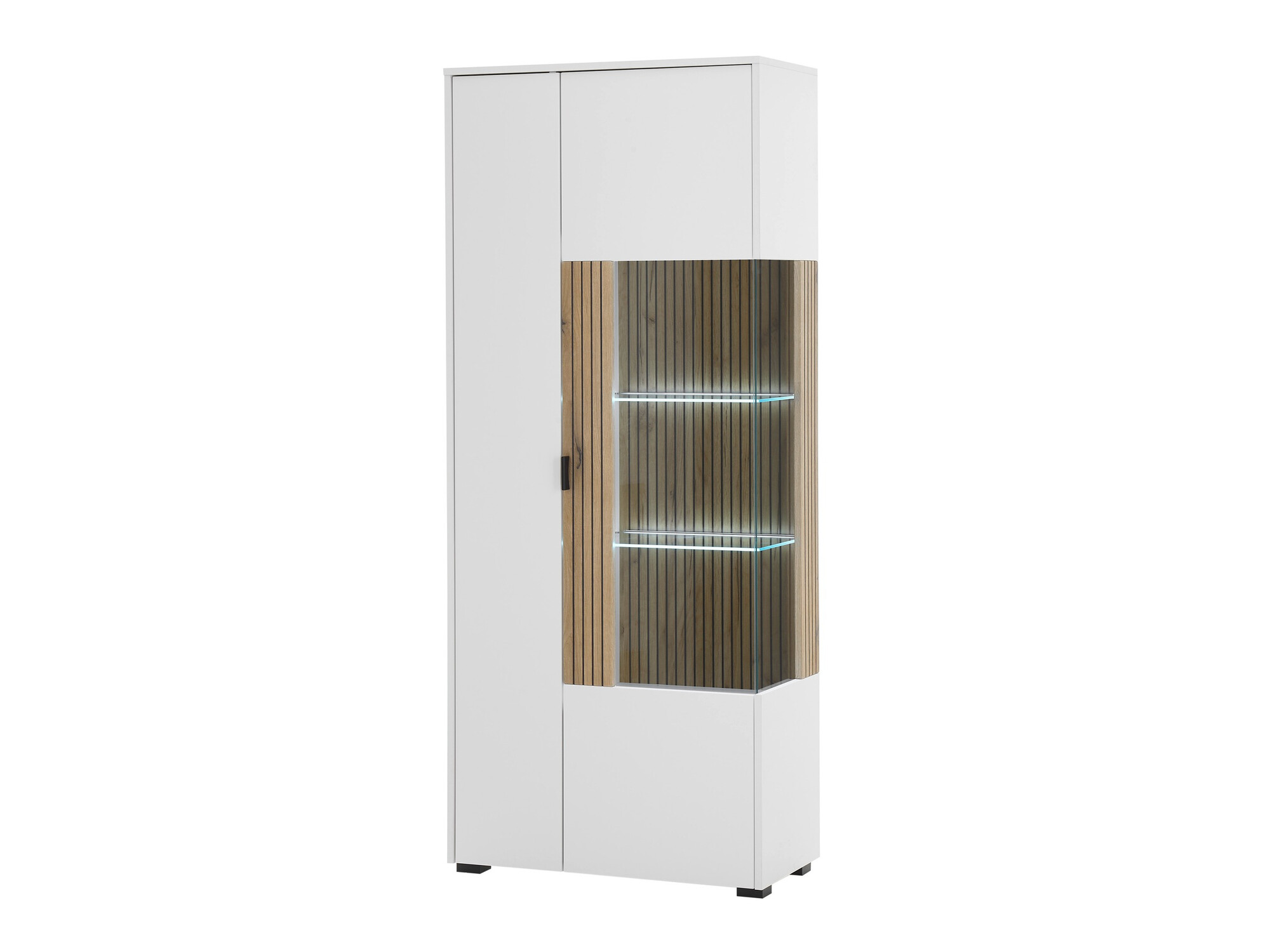 Boekenkast Belmelu 103 (Wit + Eiken)