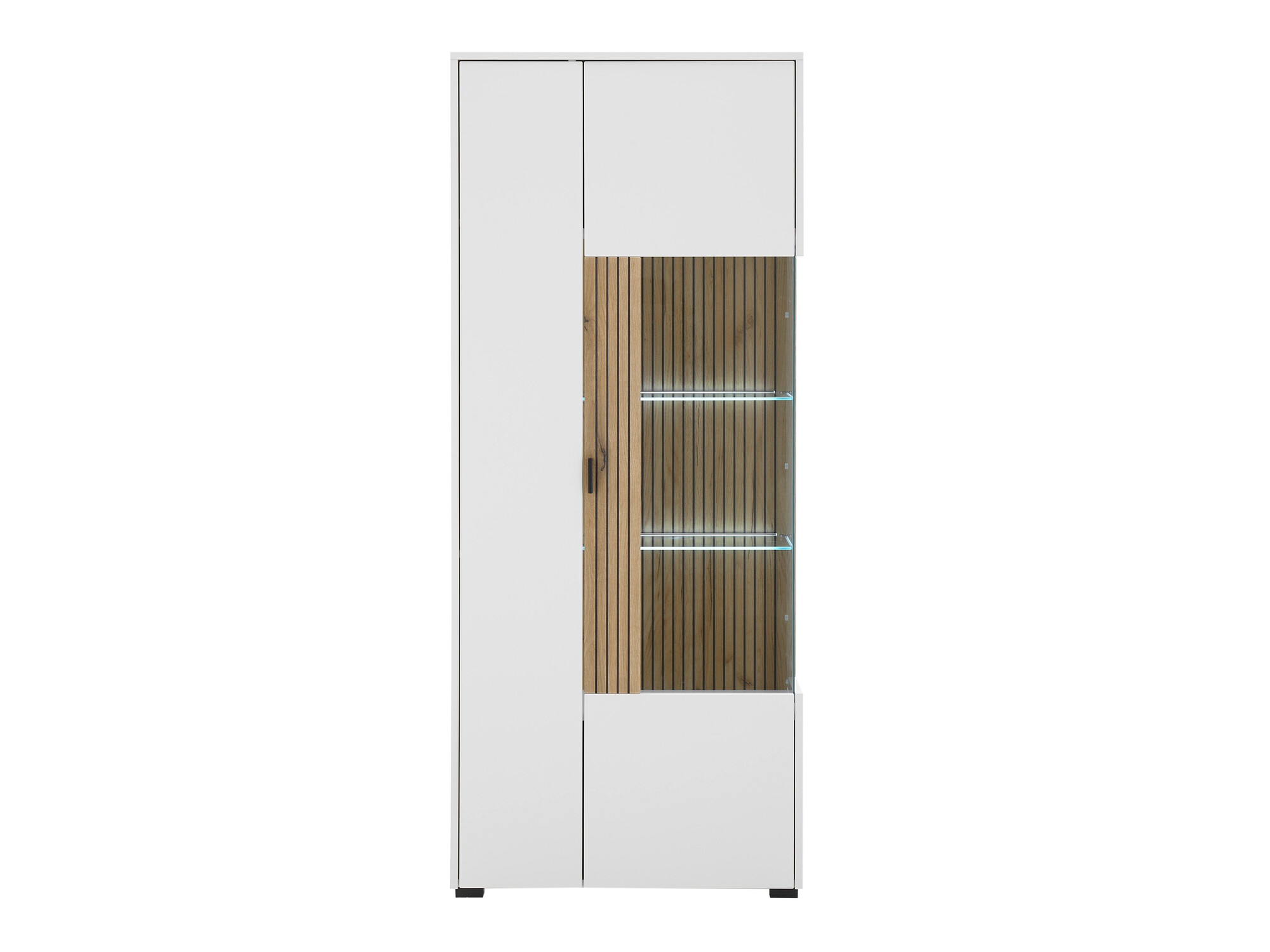 Boekenkast Belmelu 103 (Wit + Eiken)