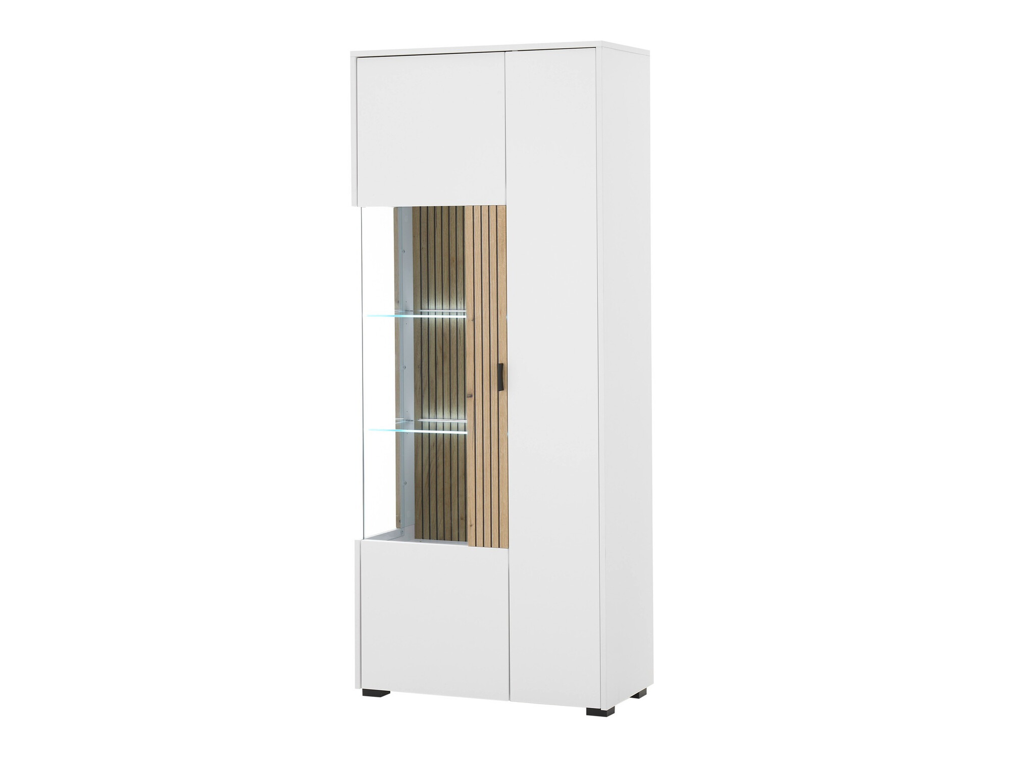 Boekenkast Belmelu 103 (Wit + Eiken)