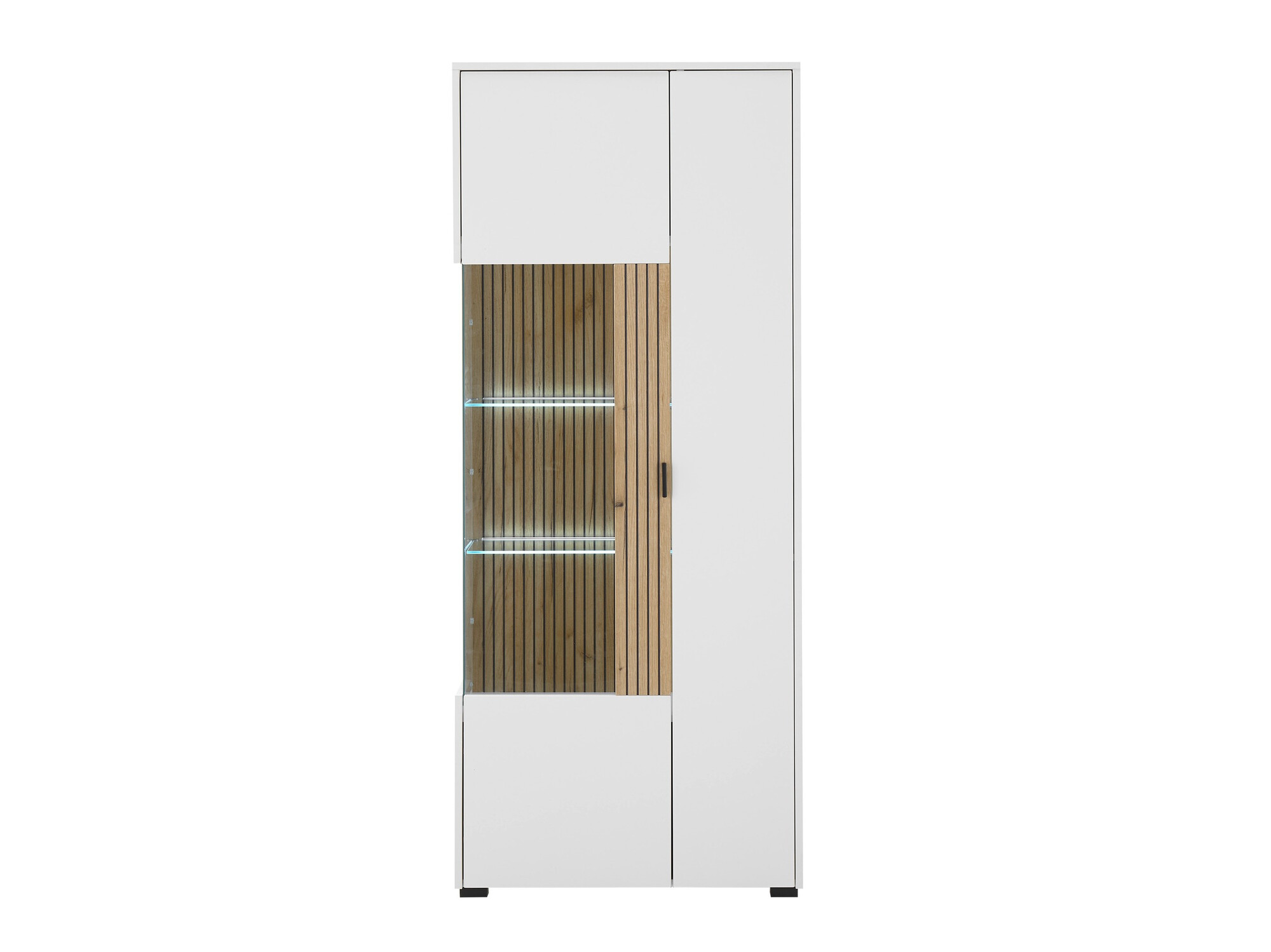 Boekenkast Belmelu 103 (Wit + Eiken)