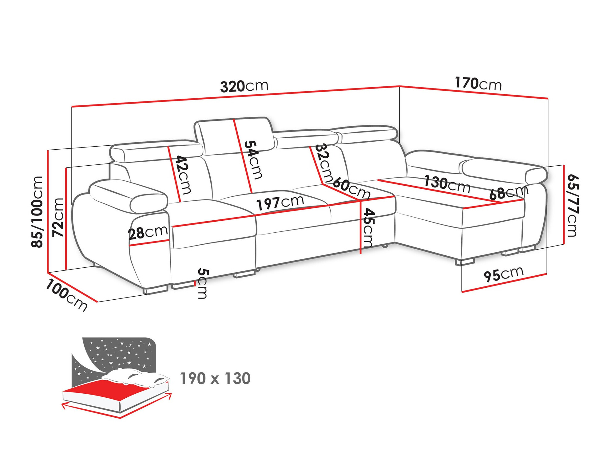 Hoekbank Columbus 227 (Paros 02)