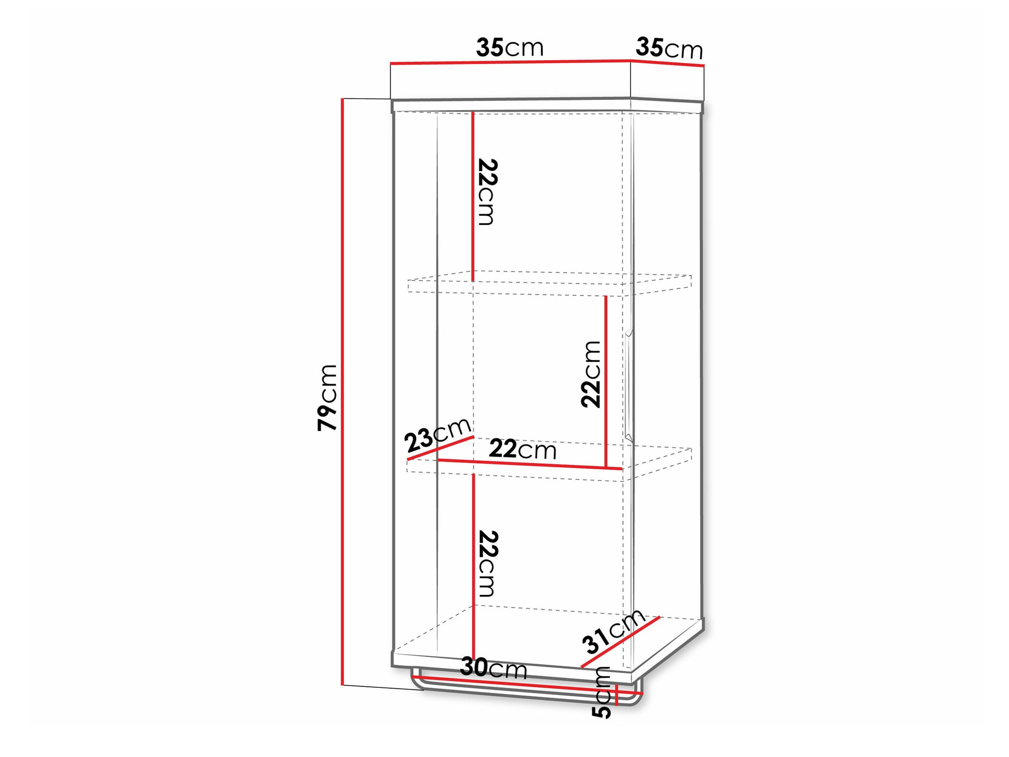 Wand badkamermeubel Sorleve 101 (Wit)