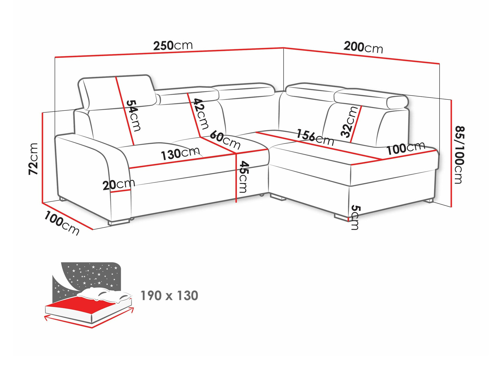 Hoekbank Etrcala 108 (Crown 15)