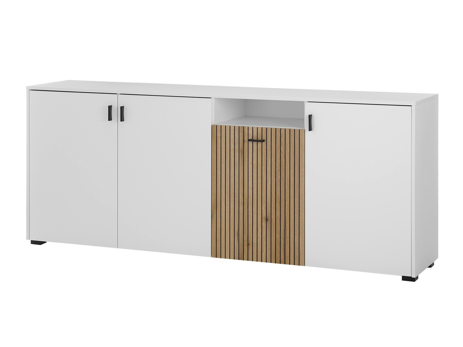 Dressoir Belmelu 108 (Wit + Eiken)