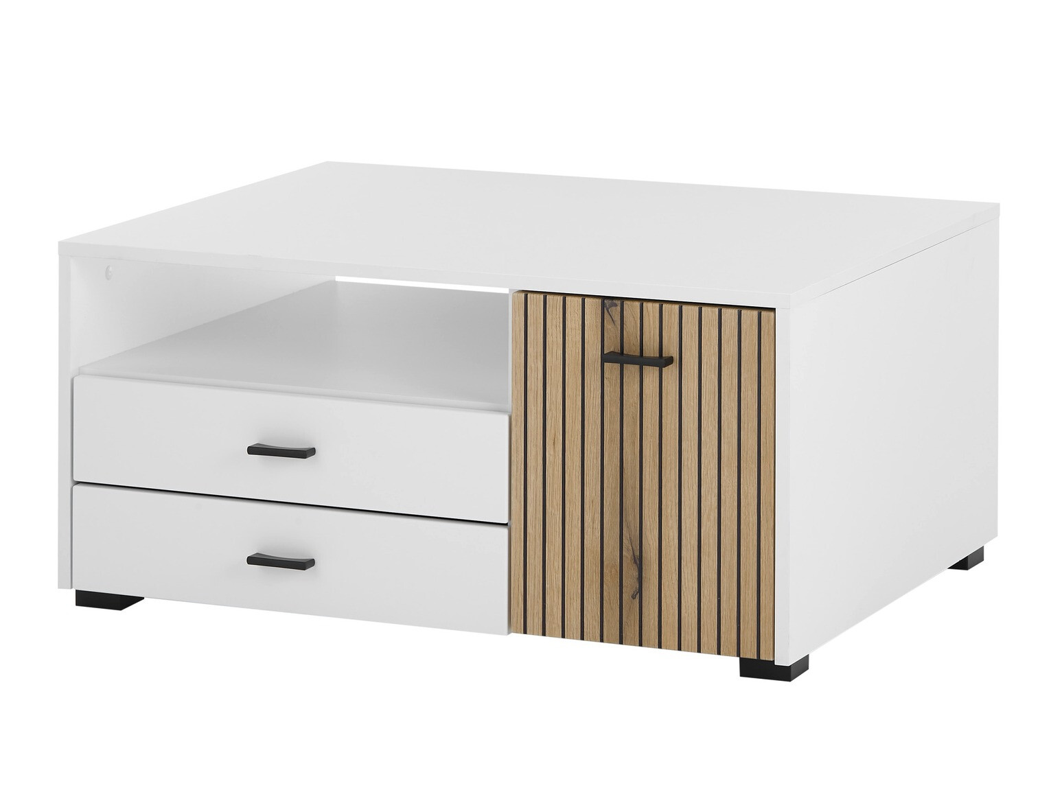 Salontafel Belmelu 109 (Wit + Eiken)