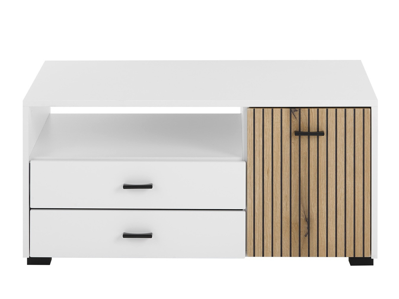 Salontafel Belmelu 109 (Wit + Eiken)