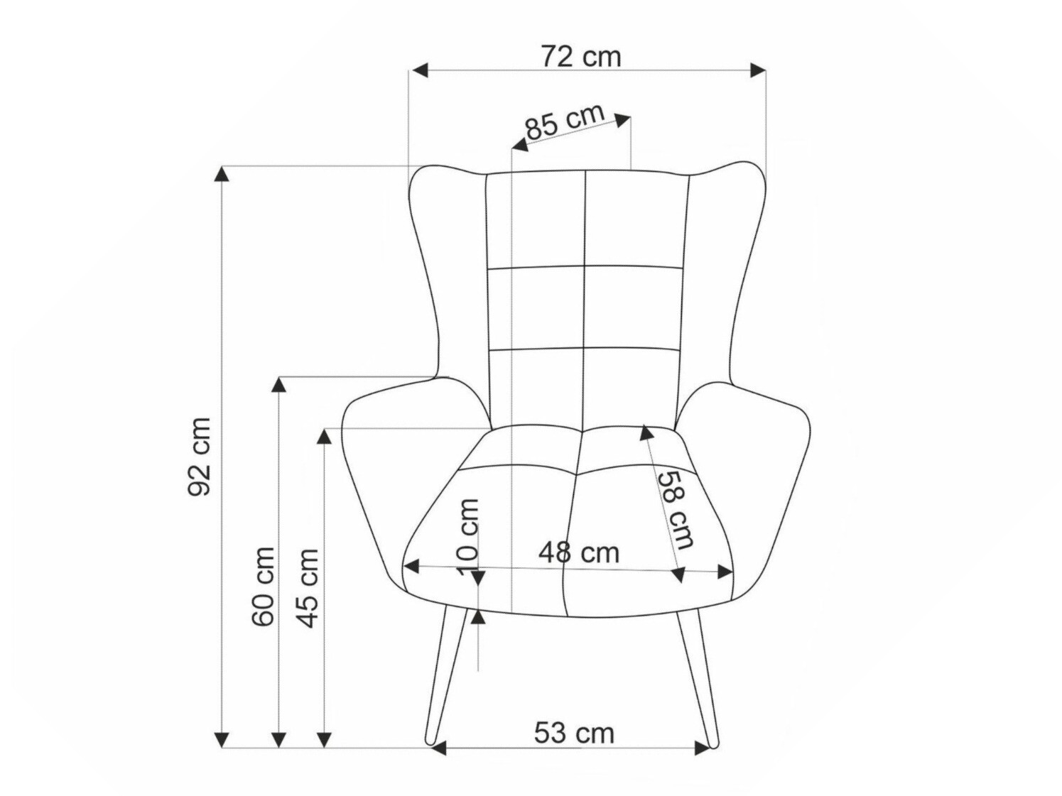 Fauteuil Houston 1756 (Beige)