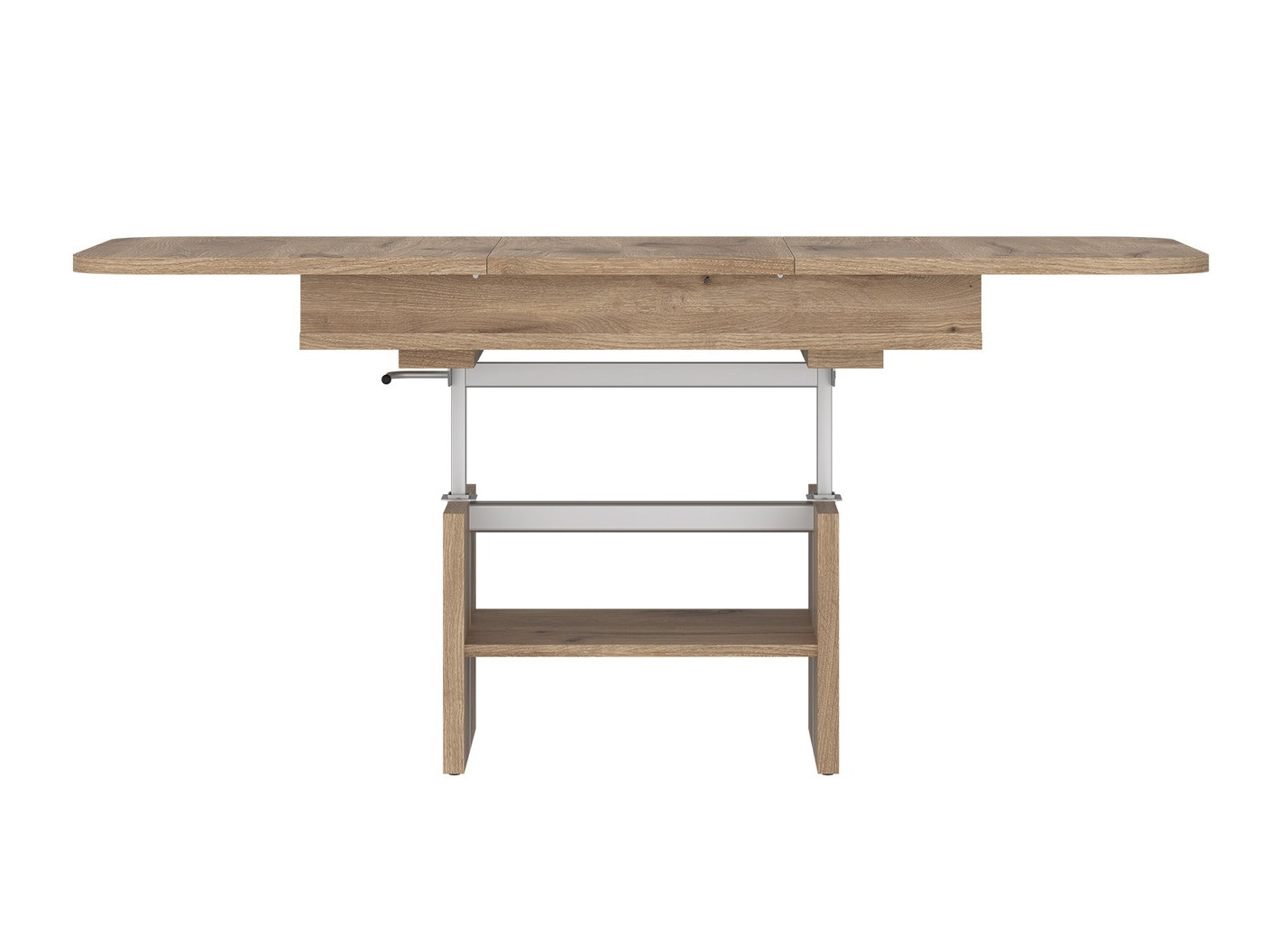Transformeerbare salontafel Ontario 121 (Donkere eik)