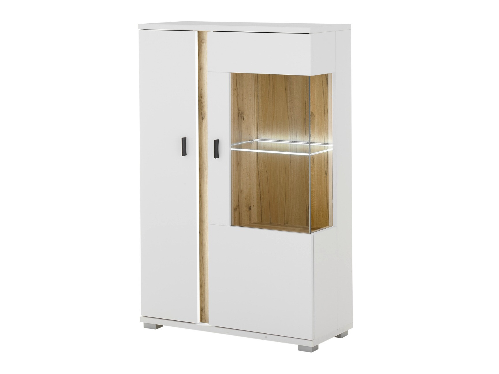 Dressoir Avimavi 102 (Wit + Wotan eik)