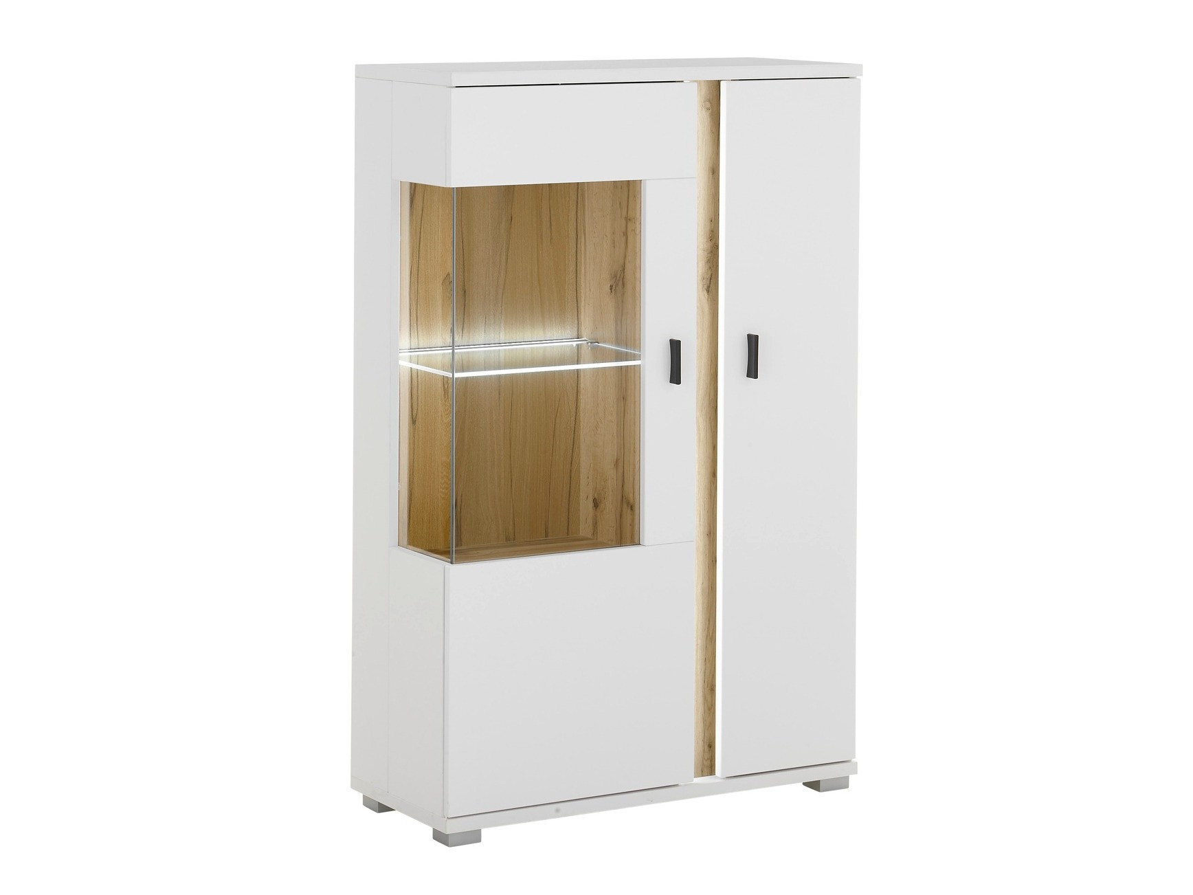 Dressoir Avimavi 102 (Wit + Wotan eik)