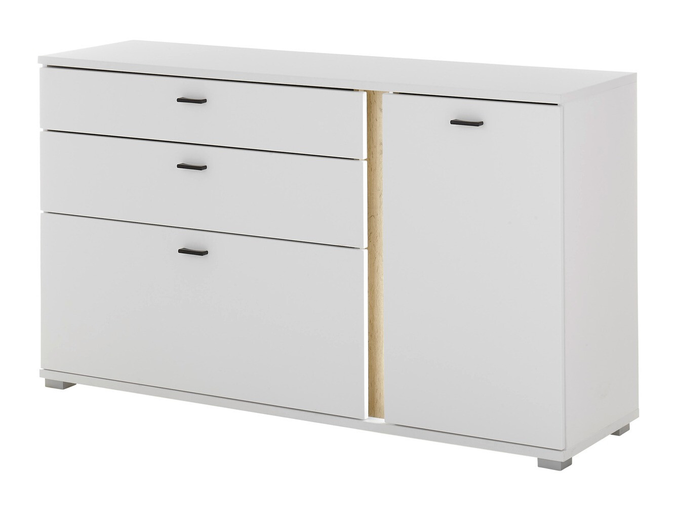 Ladekast Avimavi 106 (Wit + Wotan eik)