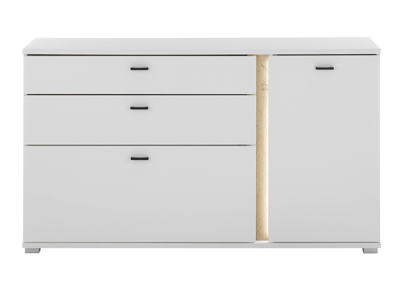 Ladekast Avimavi 106 (Wit + Wotan eik)