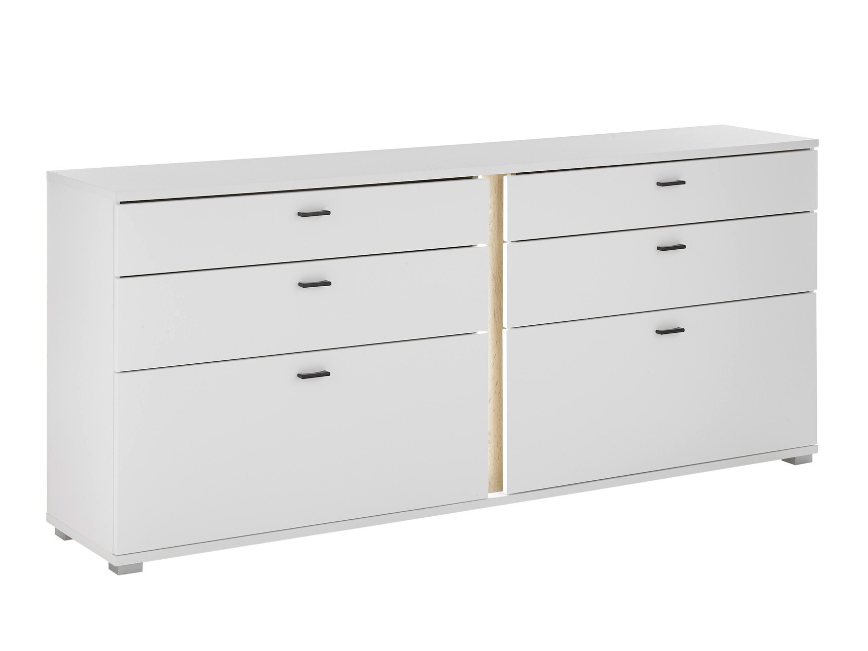 Ladekast Avimavi 107 (Wit + Wotan eik)