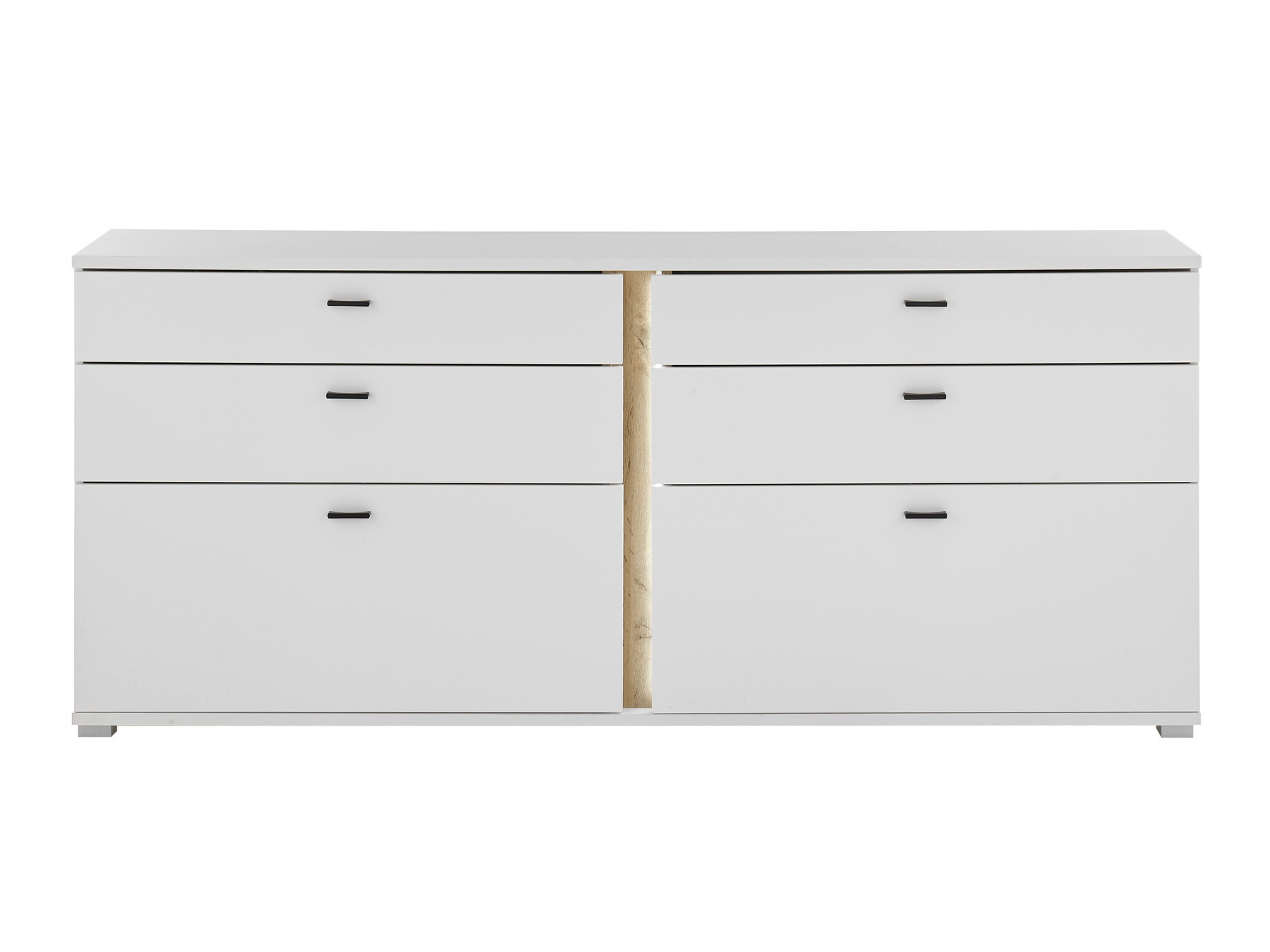 Ladekast Avimavi 107 (Wit + Wotan eik)