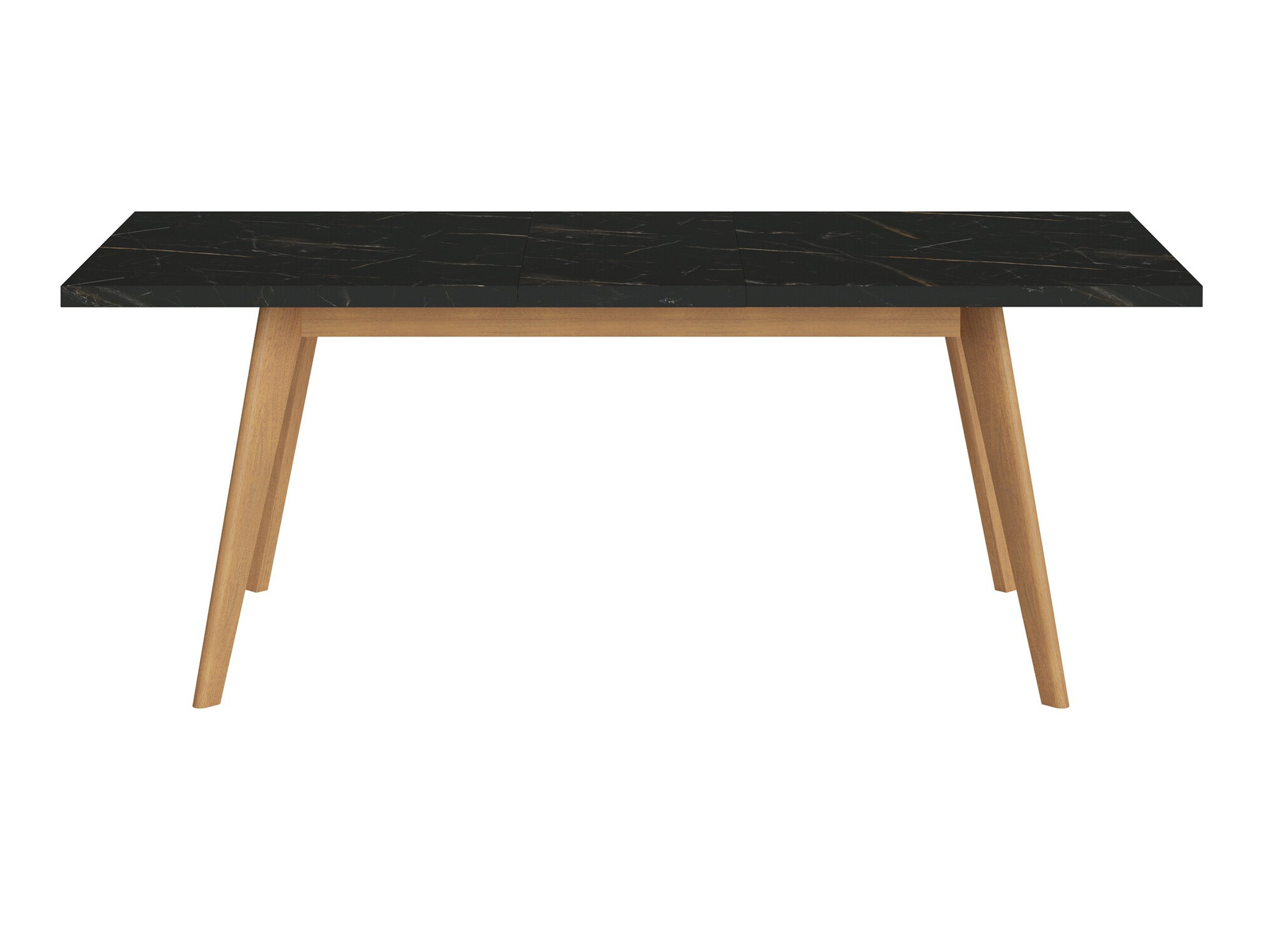 Tafel Ontario 126 (Eiken + Zwart marmer)