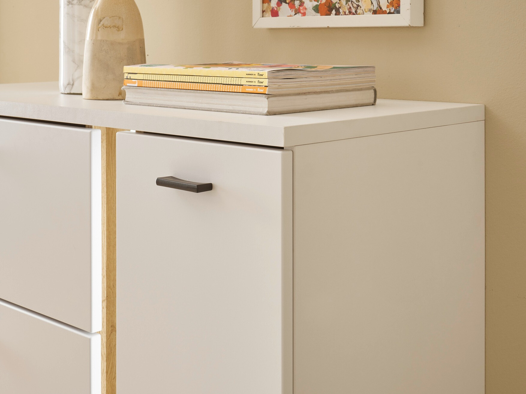 Ladekast Avimavi 108 (Wit + Wotan eik)