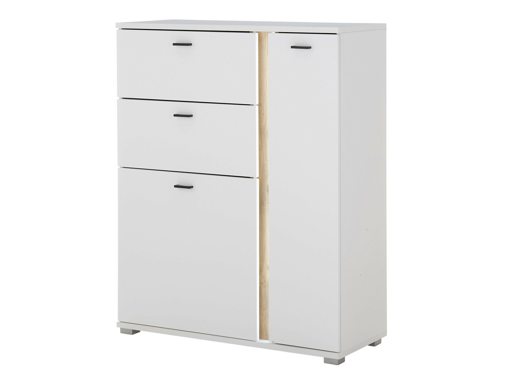 Ladekast Avimavi 108 (Wit + Wotan eik)