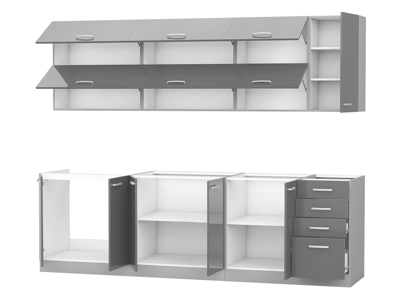Modulaire keukenset Multi Grey 123