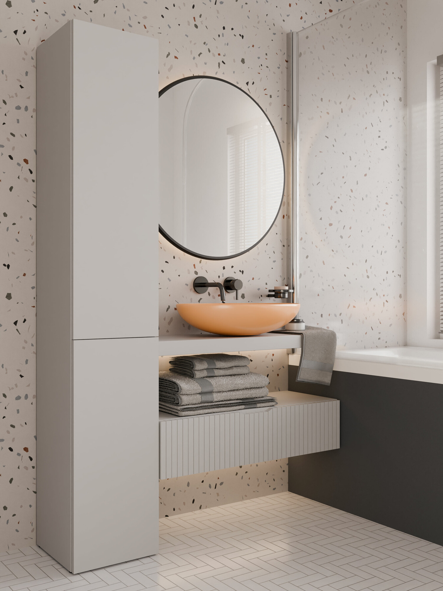 Staand badkamermeubel Nolmaru 111 (Kasjmier)