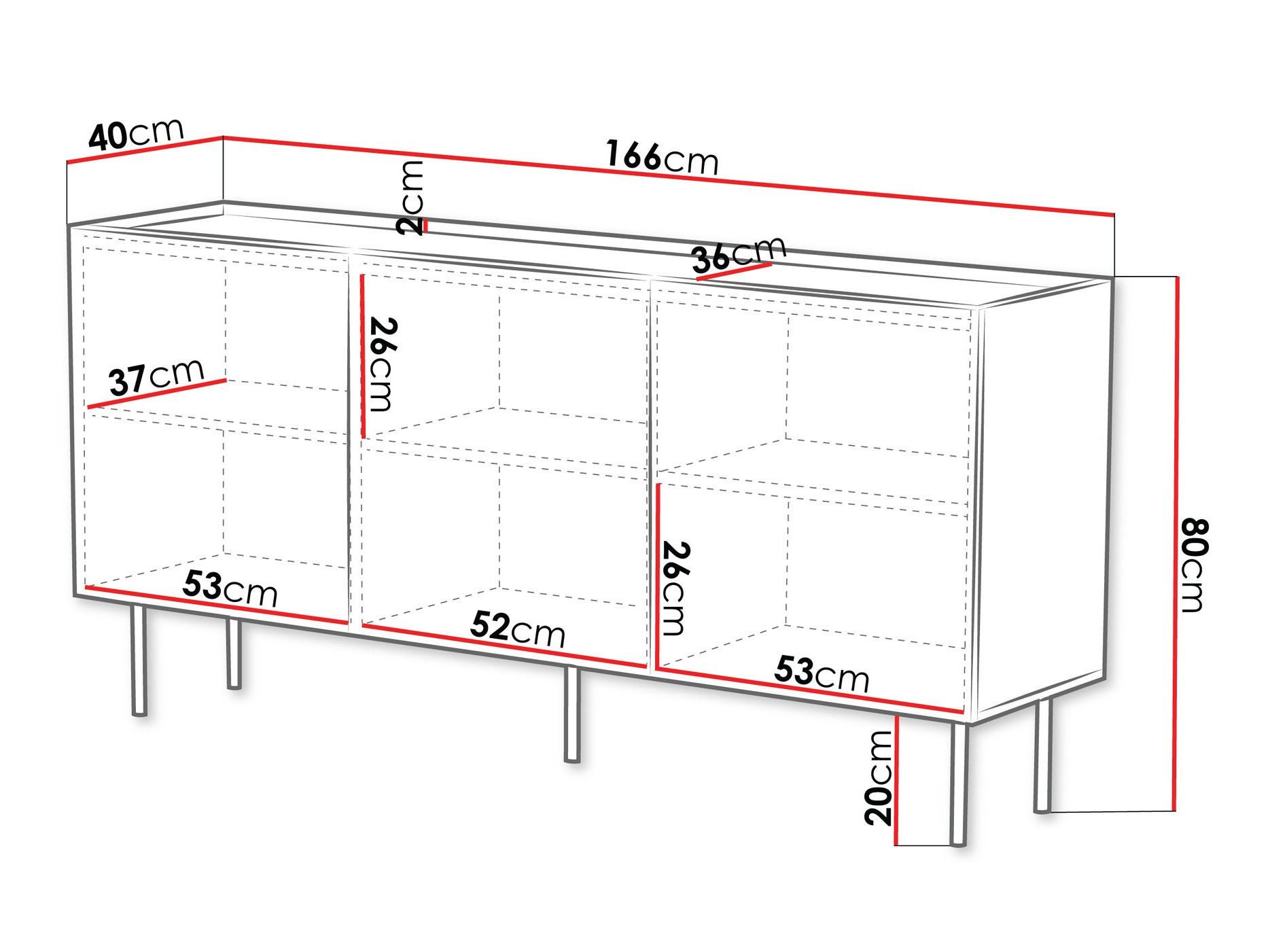 Dressoir Sillen (Kasjmier)