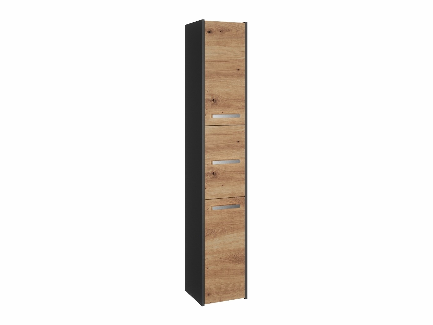 Staand badkamermeubel Mandeville 249 (Antraciet + Artisan eiken)