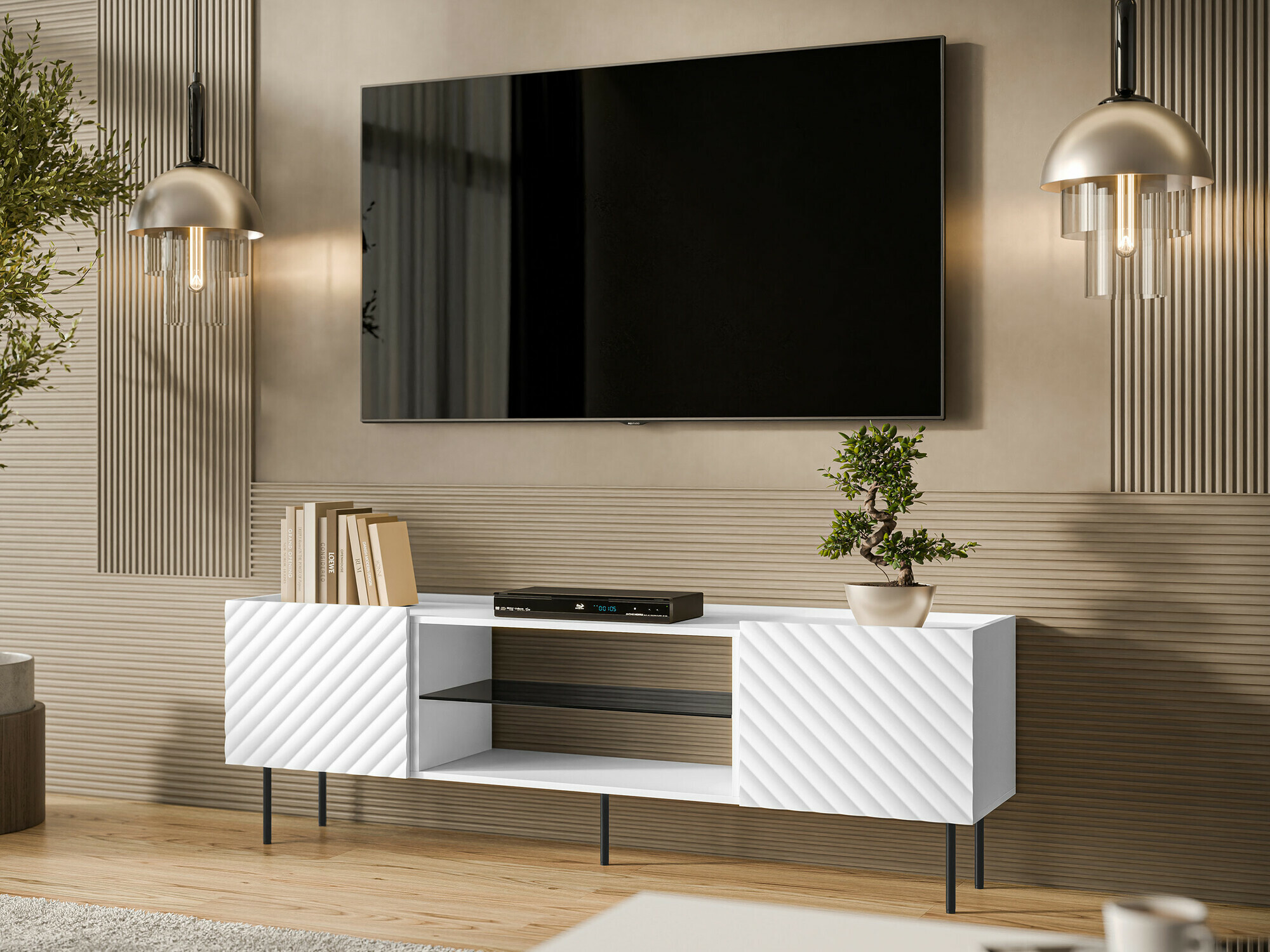 TV-meubel Mortali 105 (Wit)
