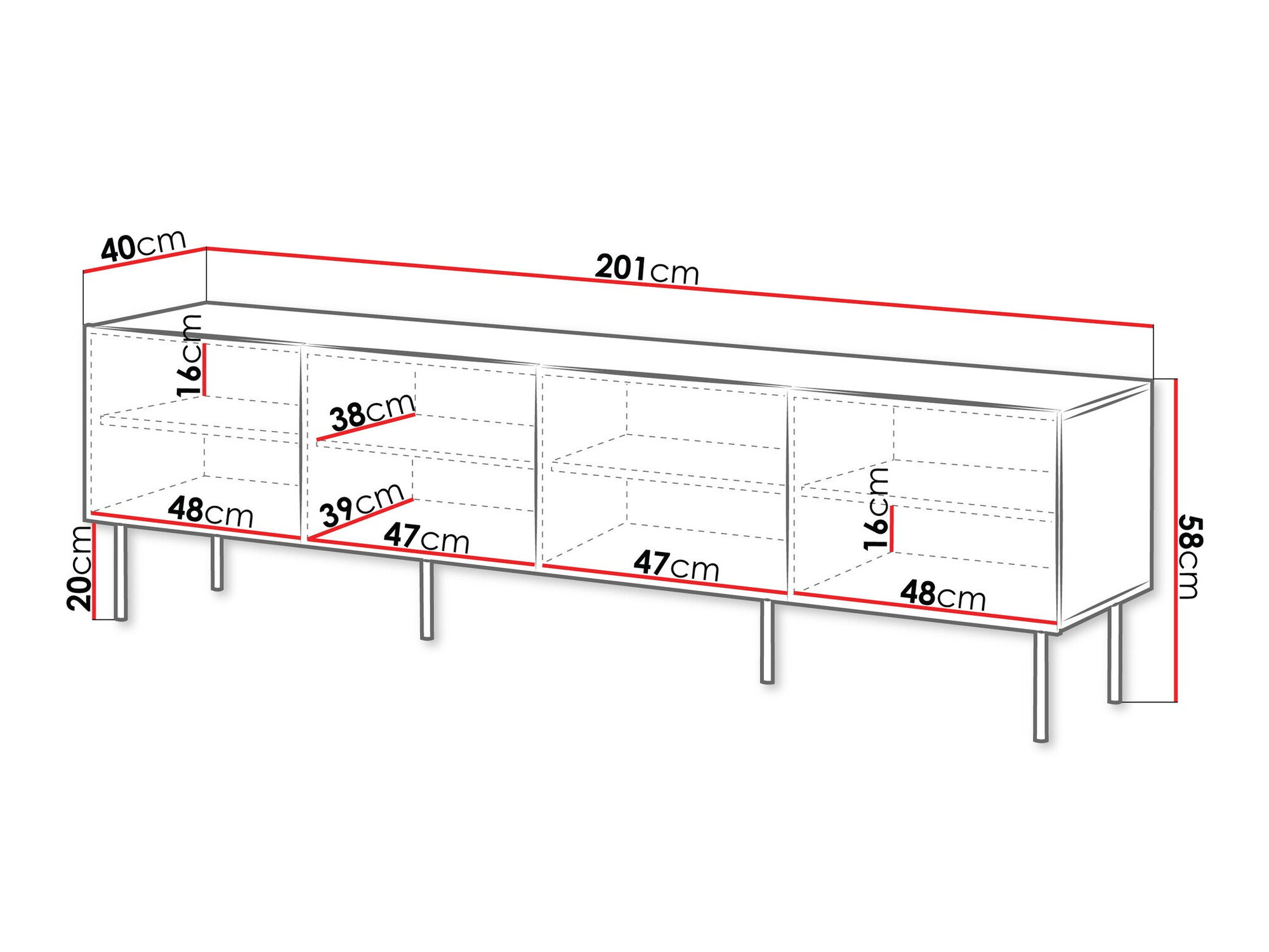 TV-meubel Melala 104