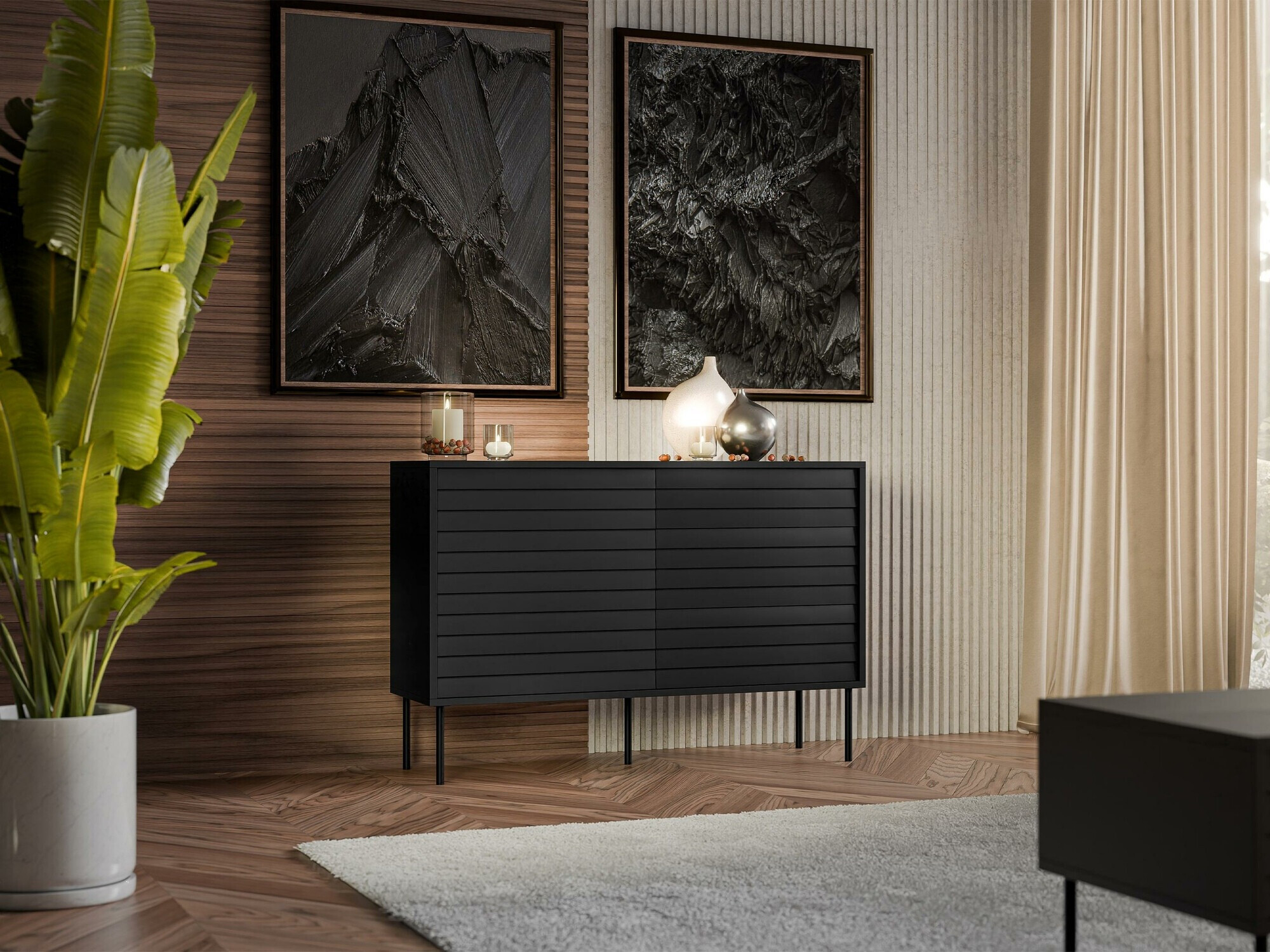 Ladekast Flosoru 101 (Zwart)