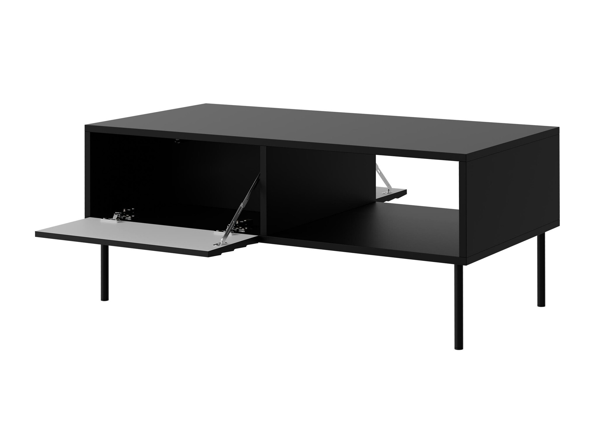 Woonkamerset Flosoru 110 (Notenhout + Zwart)