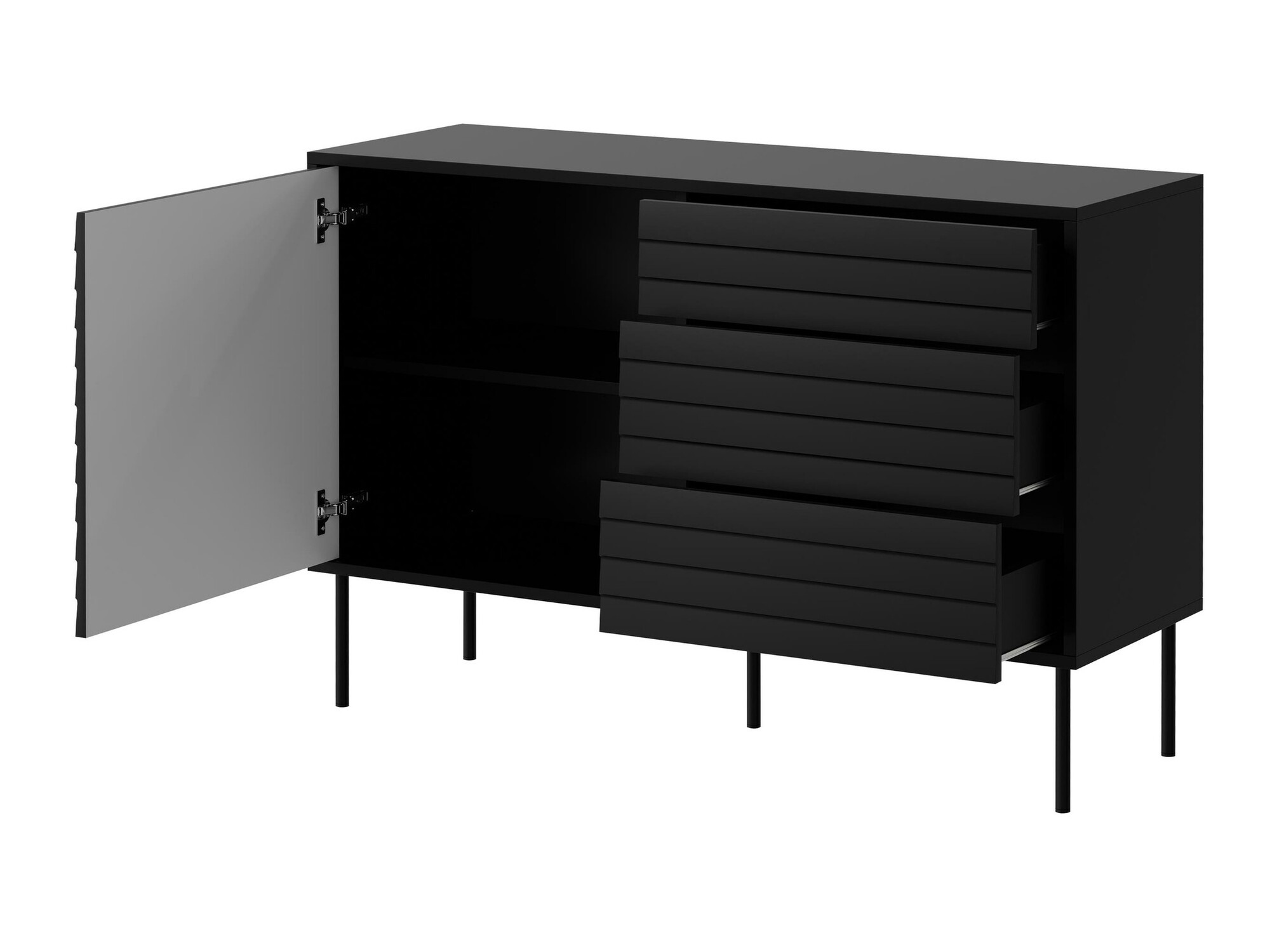 Woonkamerset Flosoru 110 (Zwart)