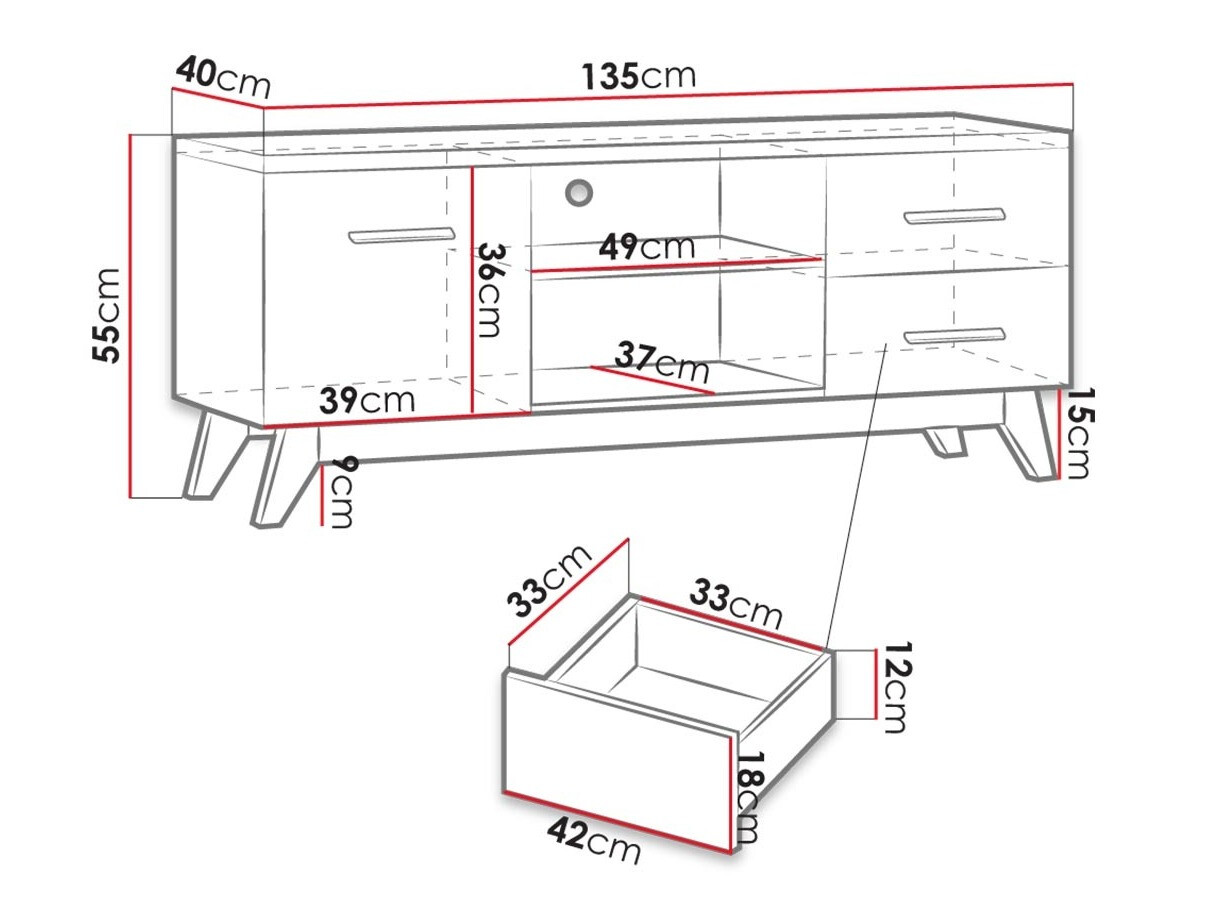 TV-meubel Sorvera 102