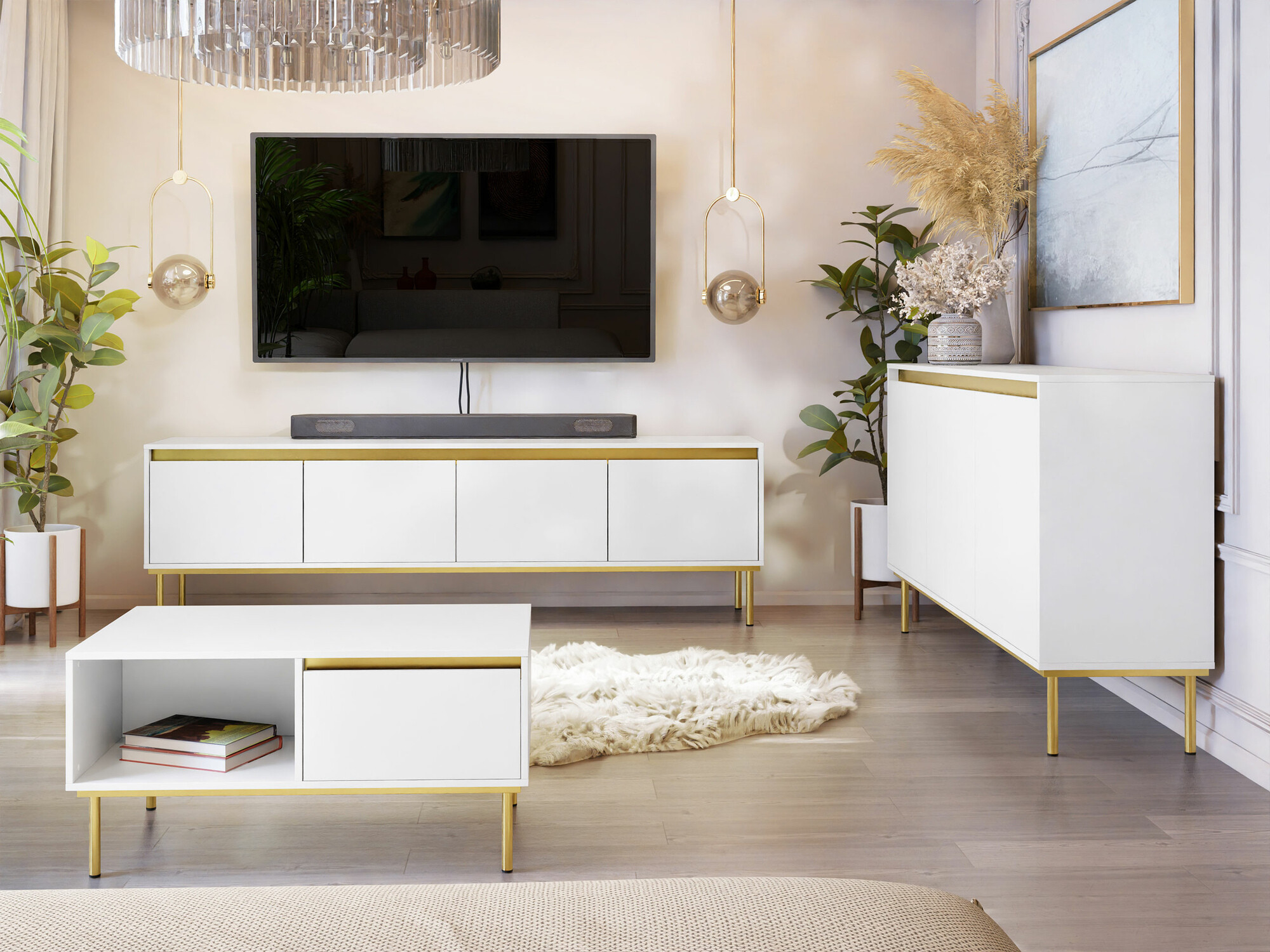 Salontafel Comfivo 495 (Wit)