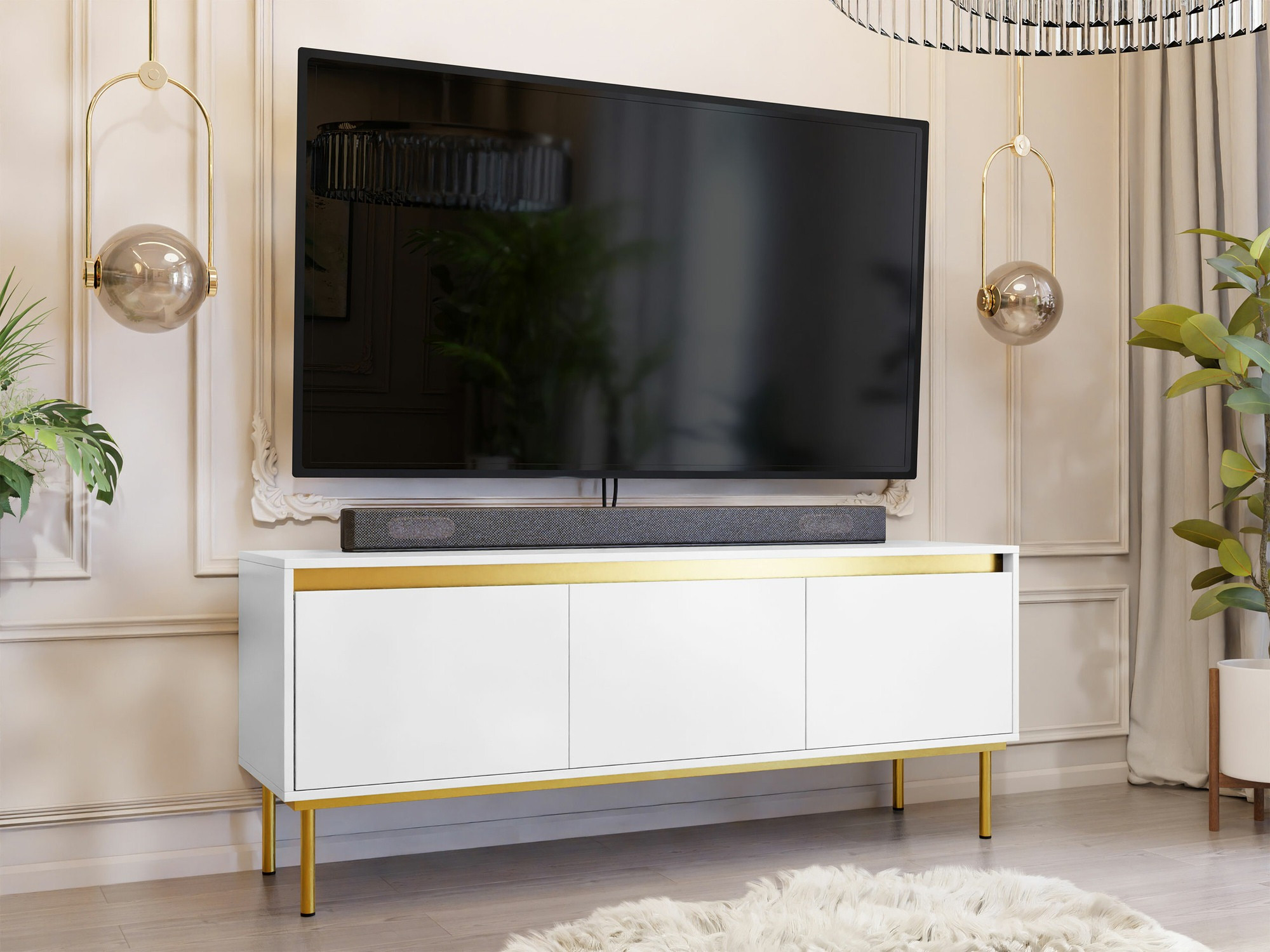 TV-meubel Comfivo Betula (Wit)