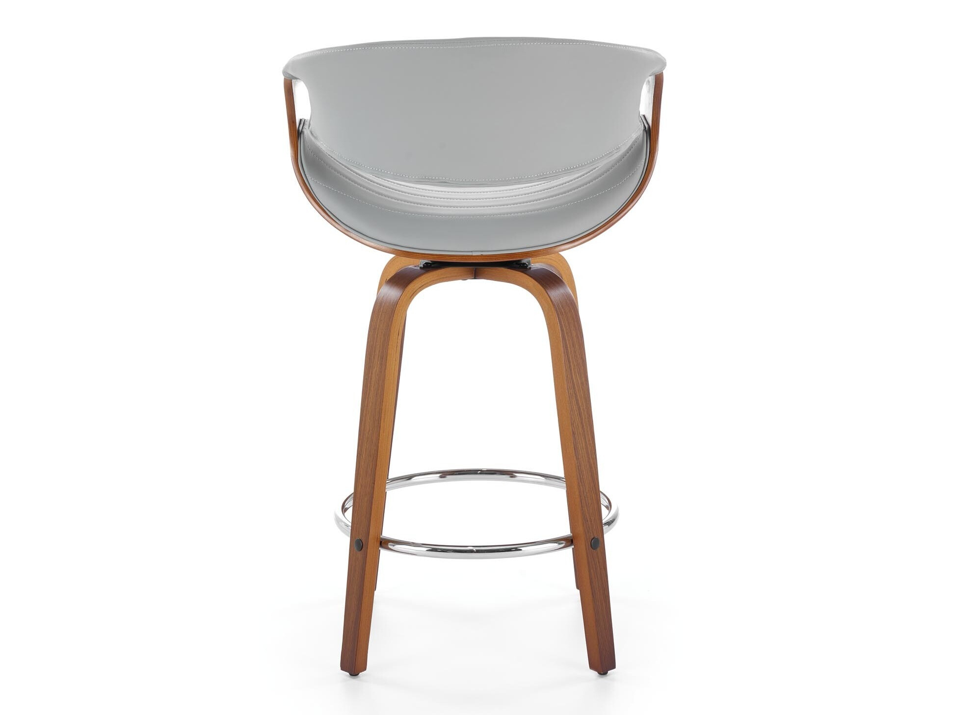 Counterstoel Houston 1599 (Grijs + Notenhout)