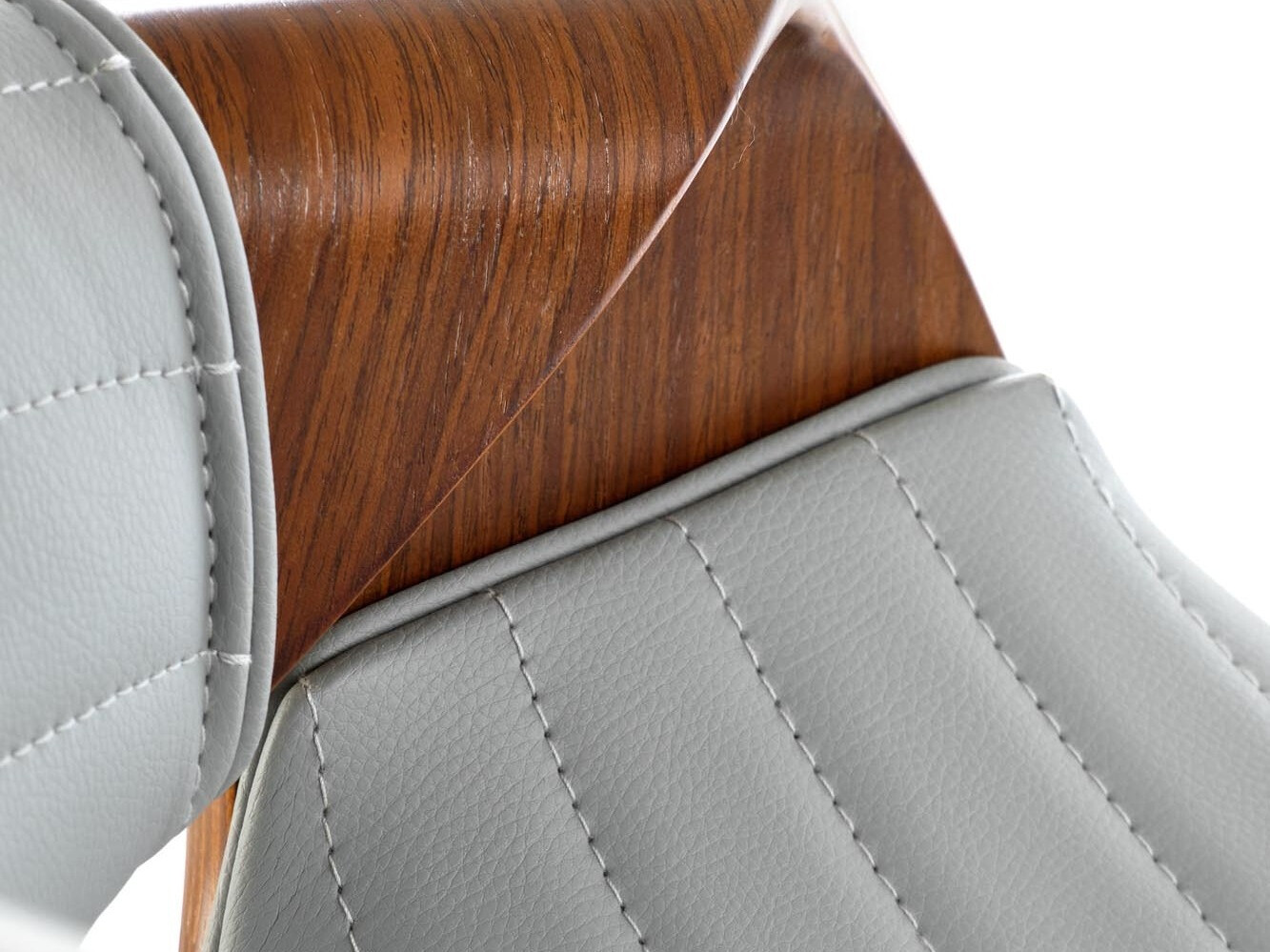 Counterstoel Houston 1599 (Grijs + Notenhout)