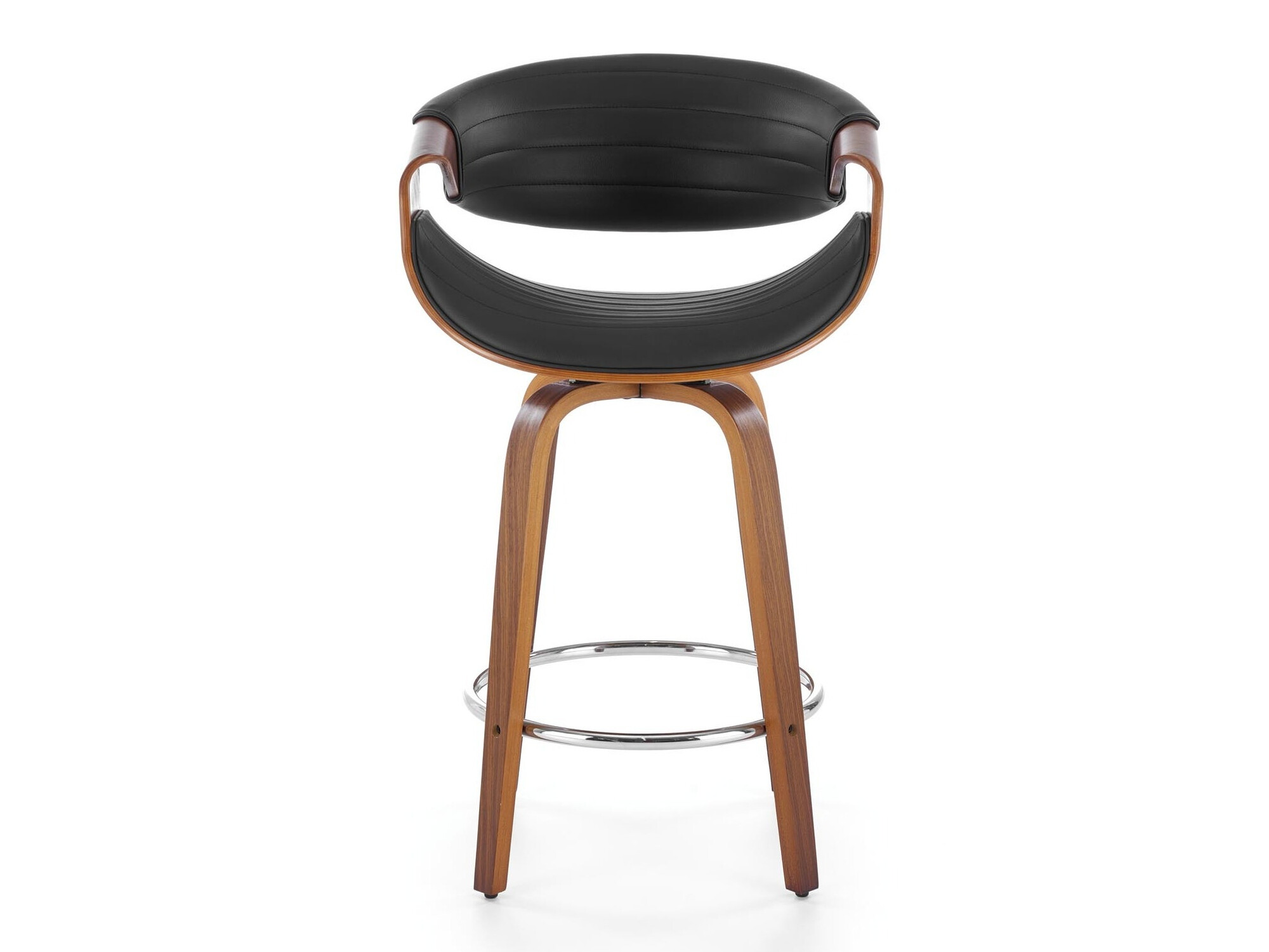 Counterstoel Houston 1599 (Zwart + Notenhout)