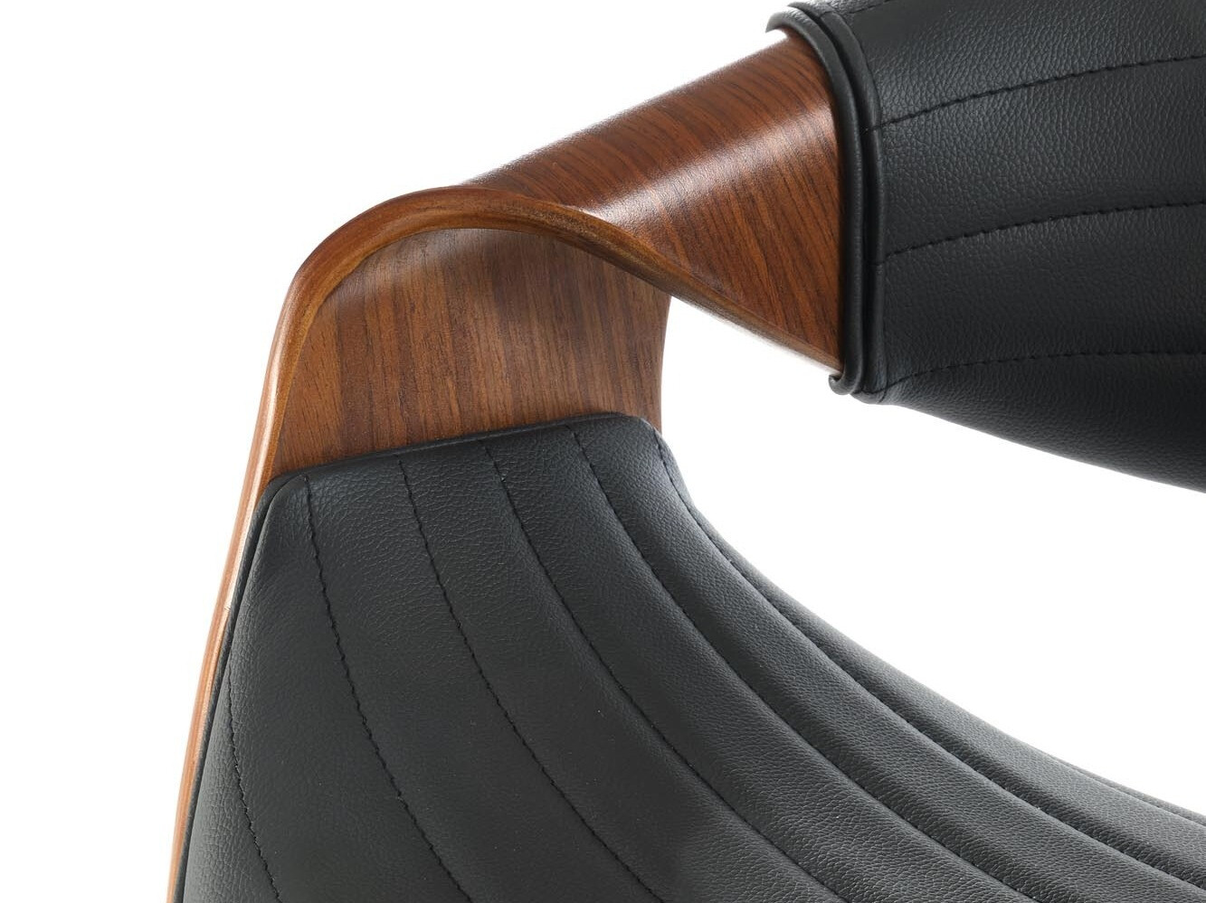 Counterstoel Houston 1599 (Zwart + Notenhout)