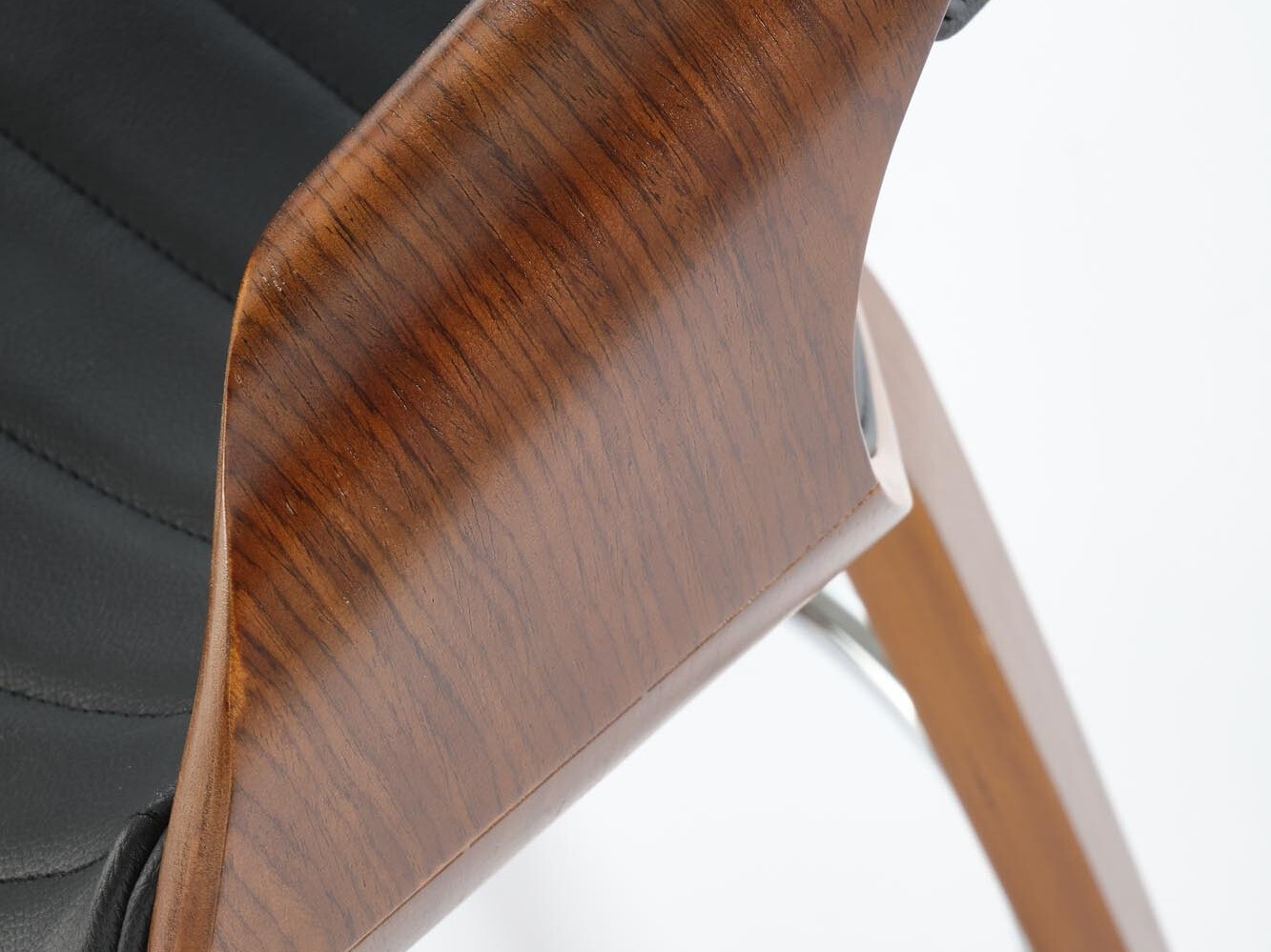 Counterstoel Houston 1599 (Zwart + Notenhout)