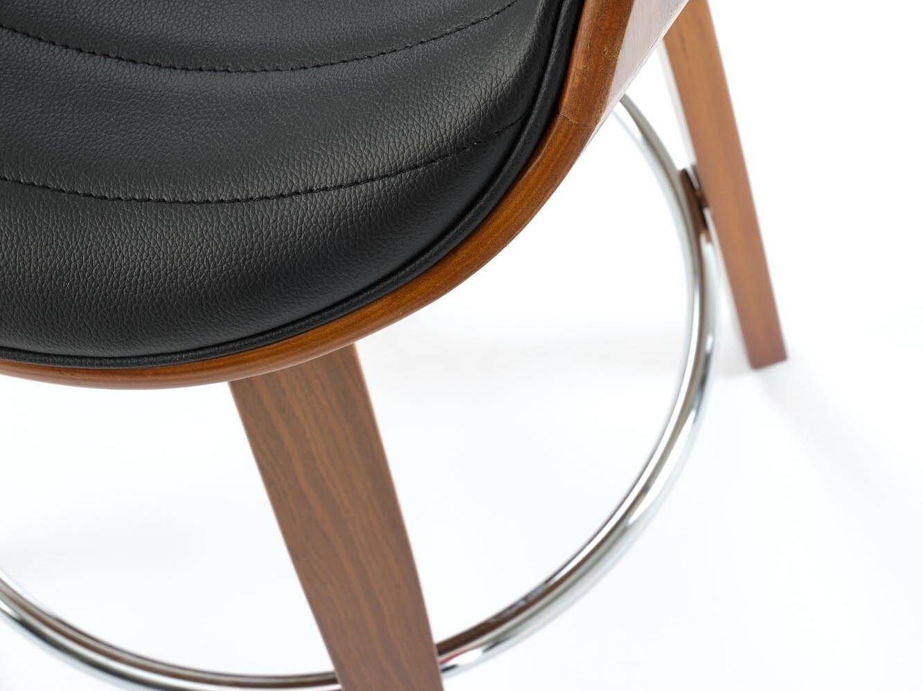 Counterstoel Houston 1599 (Zwart + Notenhout)